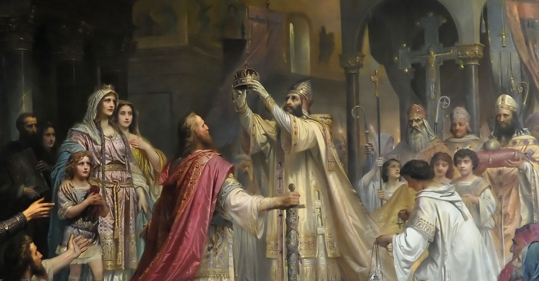 Charlemagne sacré empereur