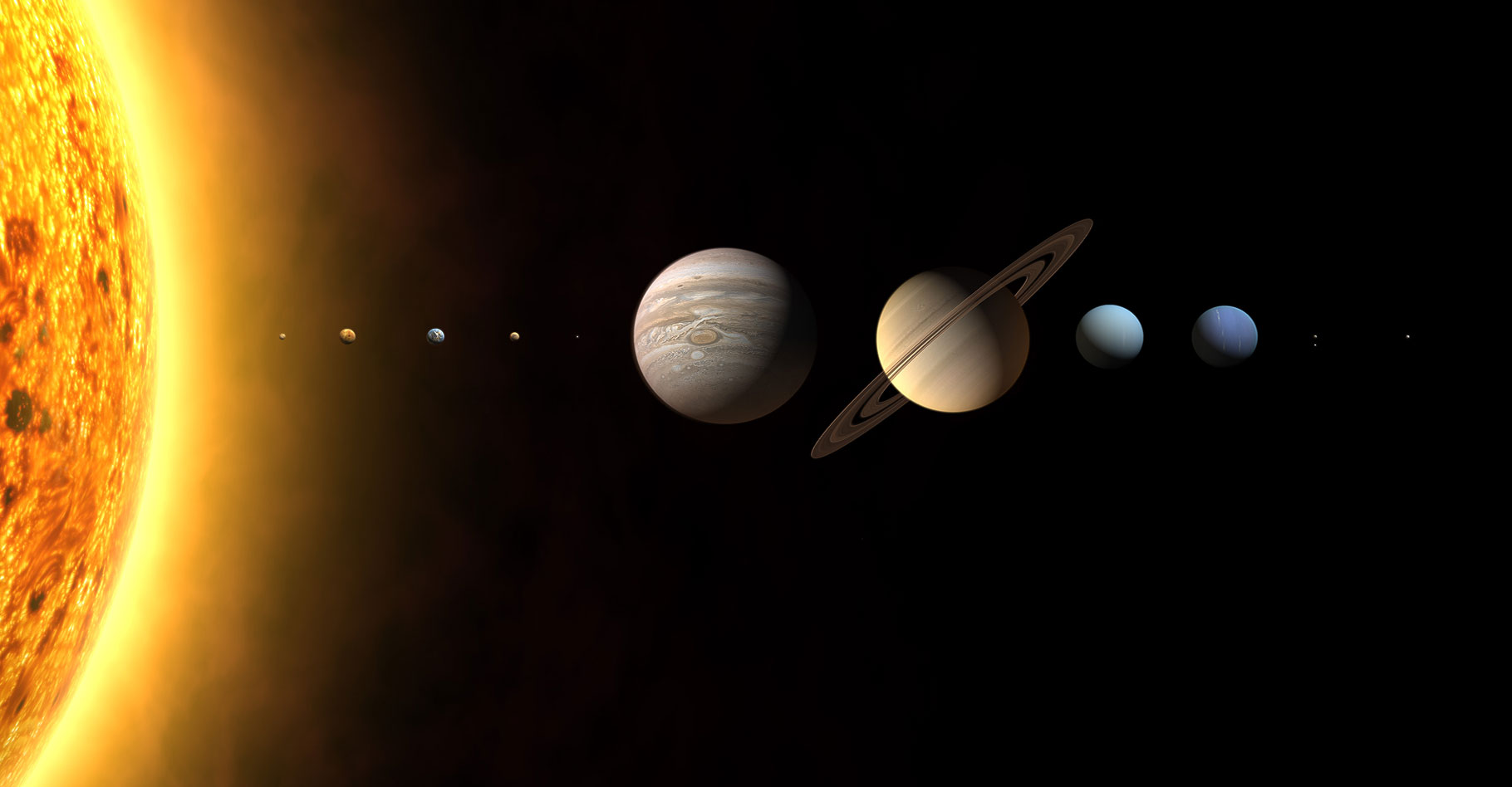 Système solaire.&nbsp;© The International Astronomical Union/Martin Kornmesser &nbsp;-&nbsp;CC BY-SA 3.0
