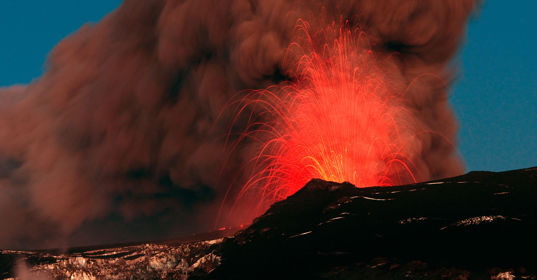 L'éruption majeure du volcan&nbsp;Eyjafjallajökull.&nbsp;© David Karnå - CC BY 1.0