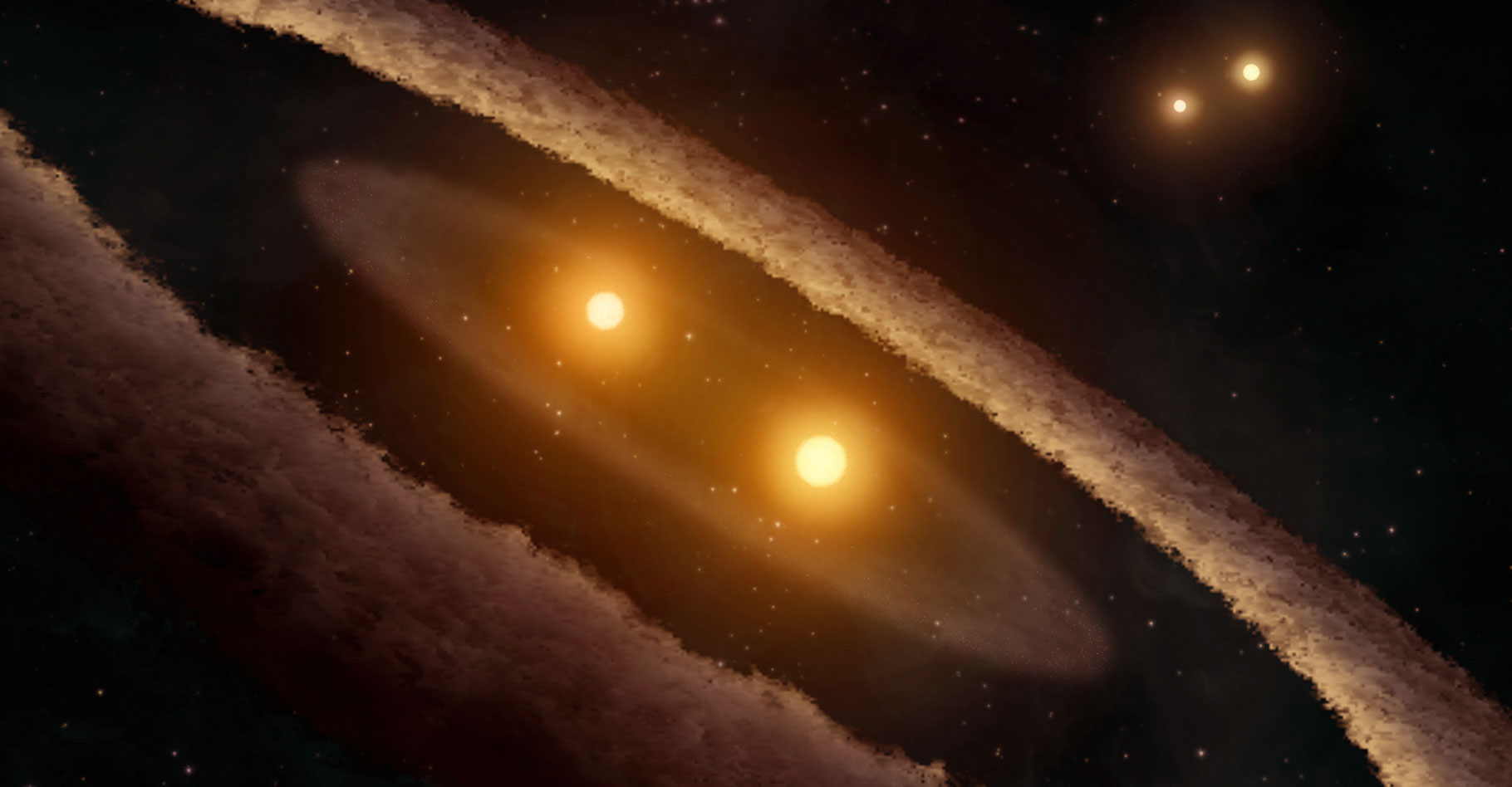 Comment détecter les étoiles doubles serrées. © NASA/JPL-Caltech/T. Pyle (SSC) - Domaine public
