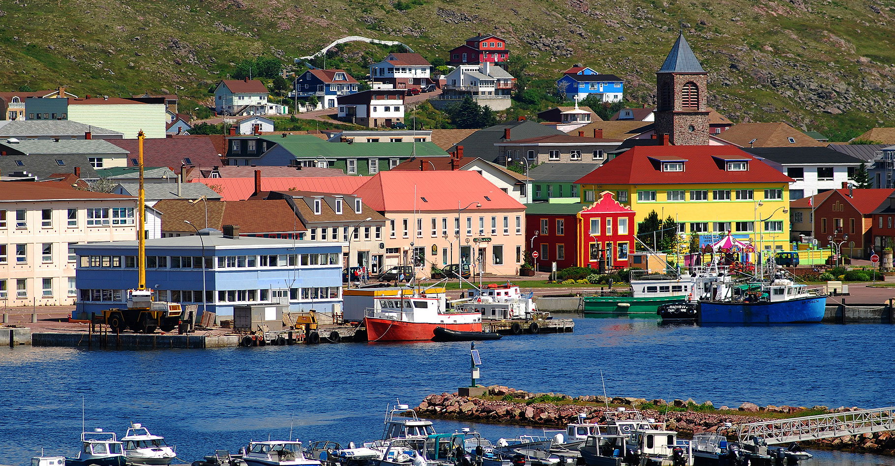 Le petit port de&nbsp;St Pierre et Miquelon.&nbsp;© Gord McKenna - CC BY-NC 2.0