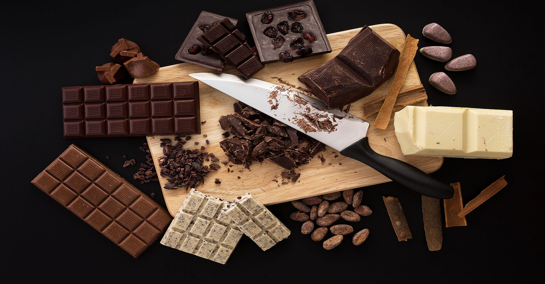 Fabrication du chocolat : chocolat noir, chocolat blanc, chocolat au lait