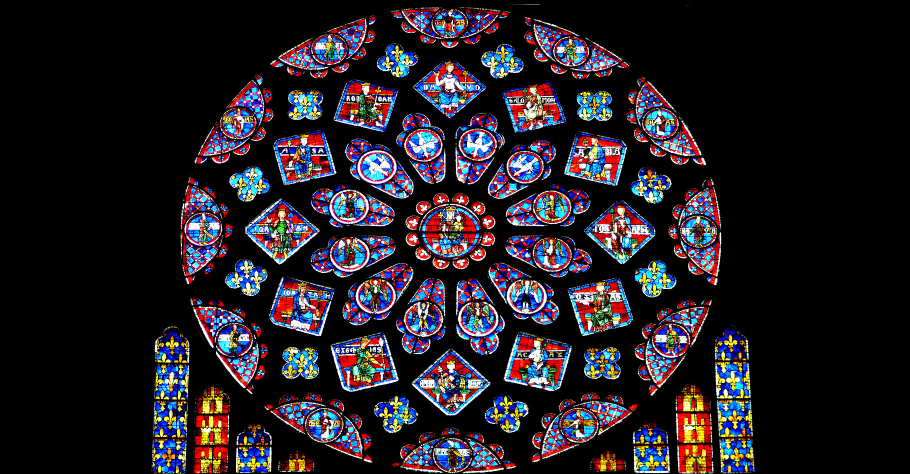 Les grands vitraux : Chartres, Notre-Dame de Paris...