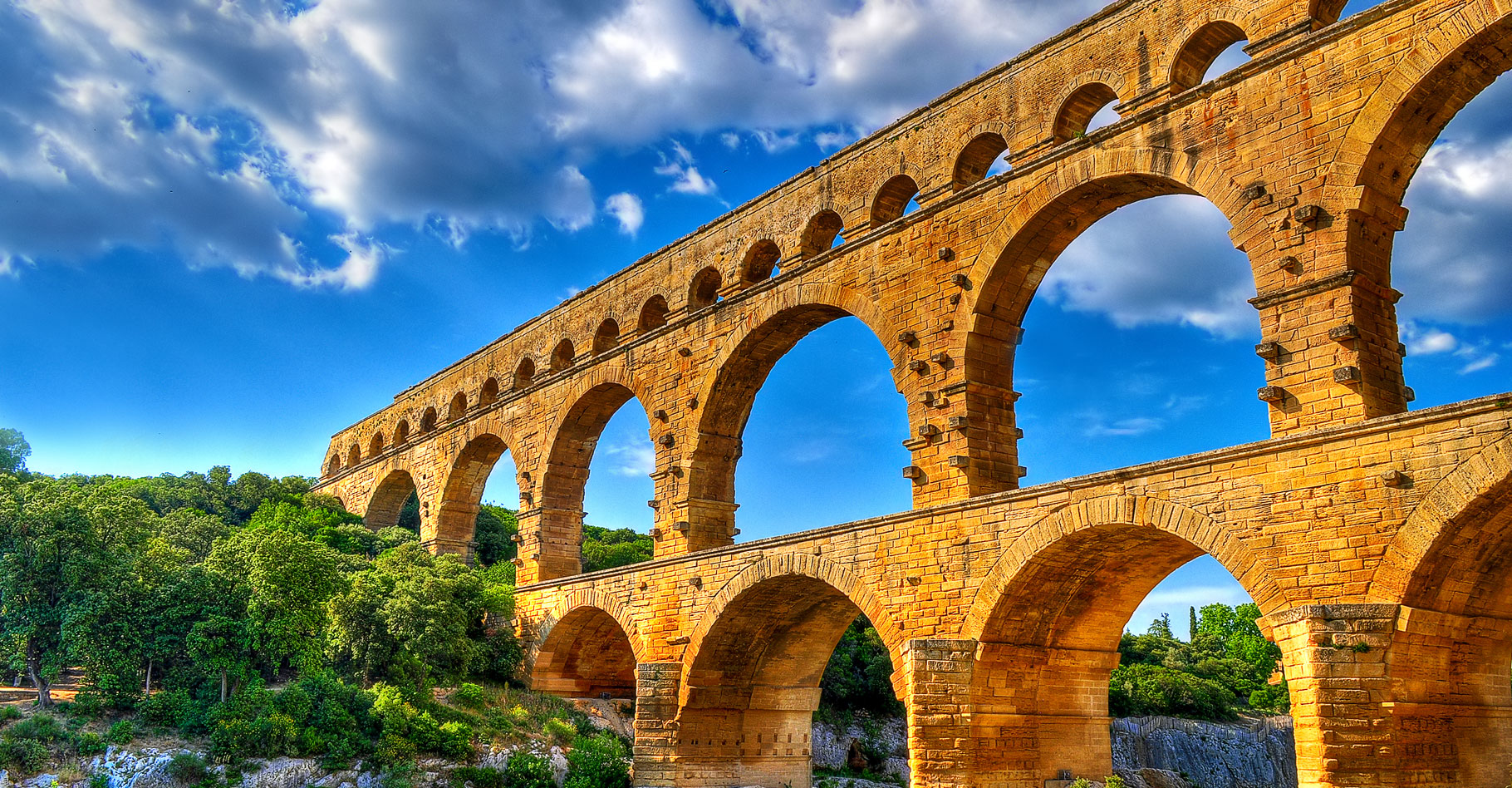 Le pont du Gard. © Nicolas Bicome, Wikimedia commons, CC by-nc 3.0