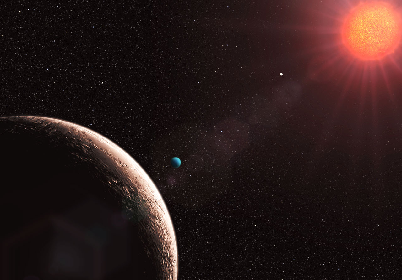 L'étoile Gliese 581, une étonnante naine rouge
