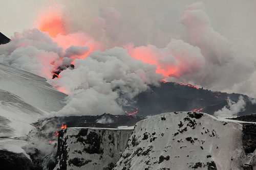 Forçage naturel : les éruptions volcaniques