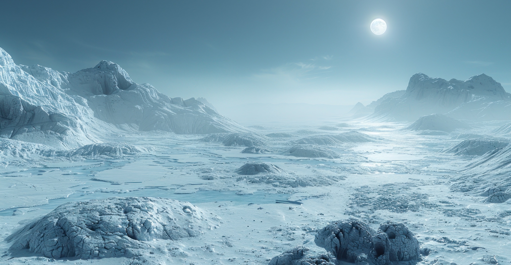 Il y a 639 millions d'années, la Terre s'est retrouvée totalement gelée pour la seconde fois. © Dennis, Adobe Stock (image générée avec IA)
