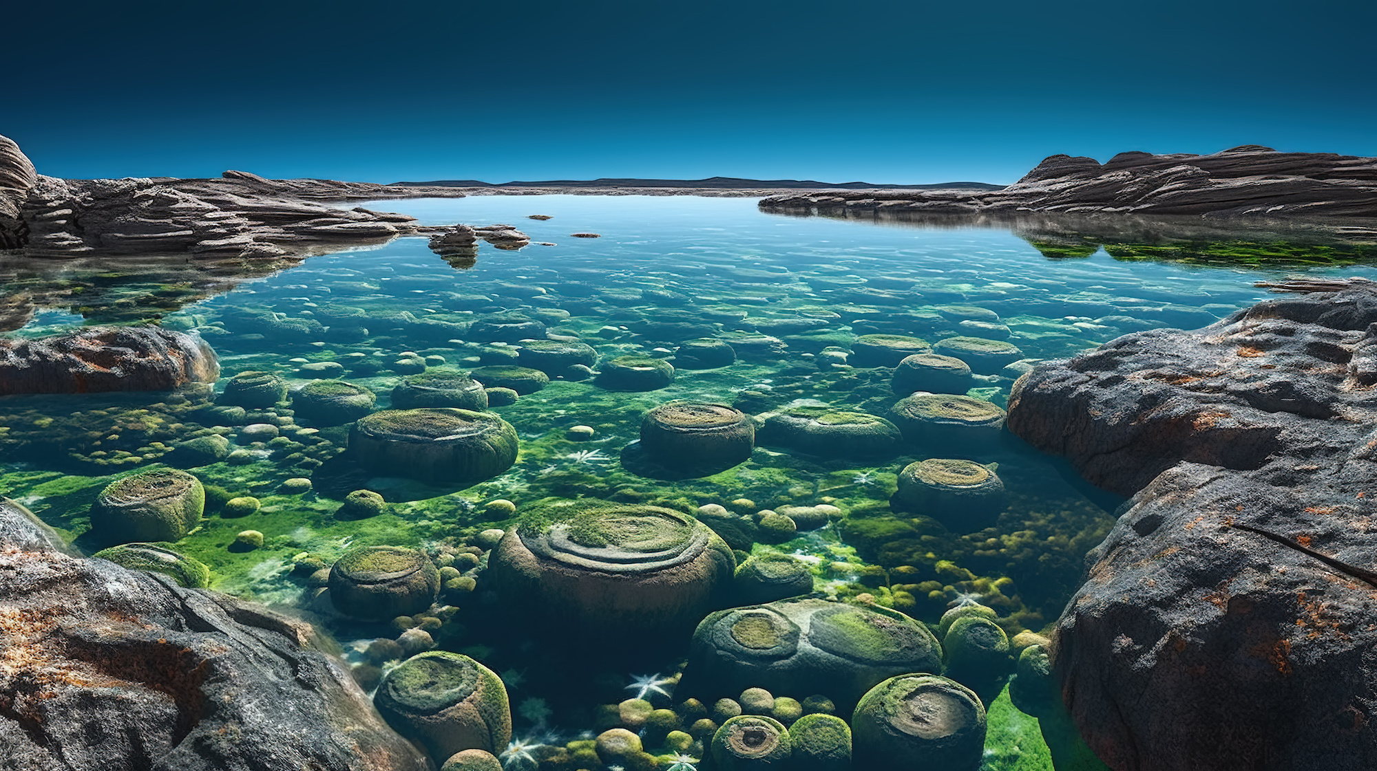 Les algues photosynthétiques mais aussi des grands processus géologiques comme le cycle du carbone, ont permis l'oxygénation de l'atmosphère. © Studio Light &amp; Shade, Adobe Stock