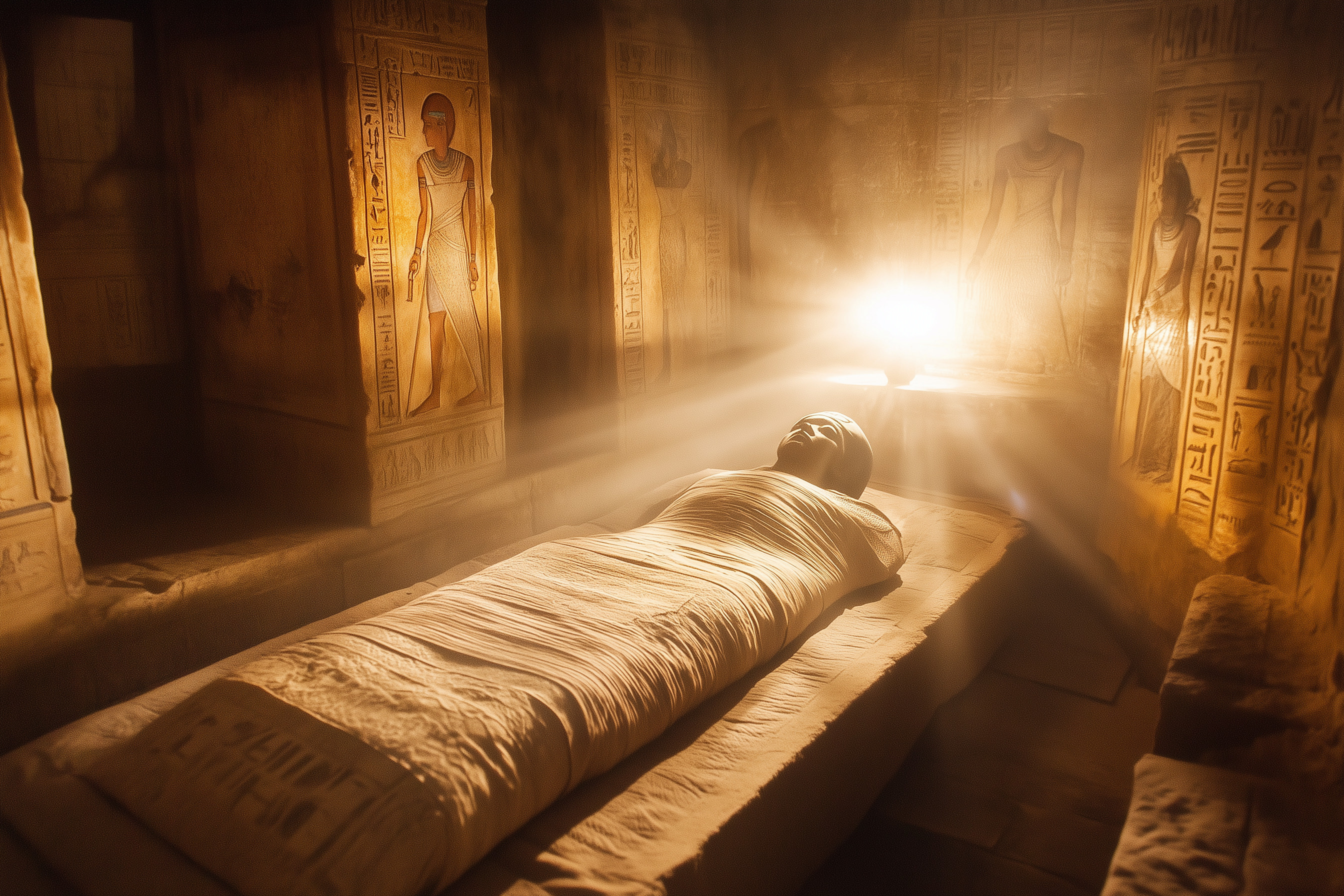Le génome d'un individu mort en Égypte il y a 4 500 ans révèle une origine génétique mêlant Afrique du Nord et Mésopotamie. © Olga Nevskaya, AdobeStock (illustration générée avec IA)