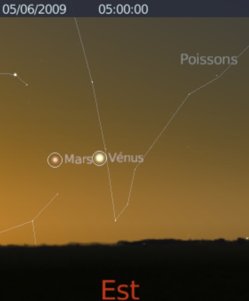 Elongation maximale de Vénus à l'ouest du Soleil