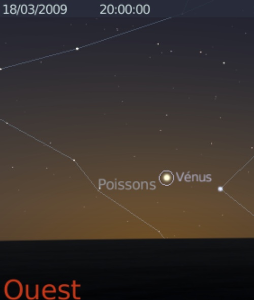 La planète Vénus est observable le matin et le soir