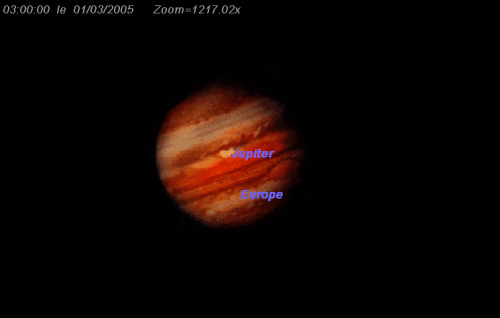 Observez la tâche rouge de Jupiter