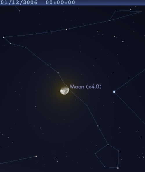 La Lune occulte l'étoile 60 des Poissons