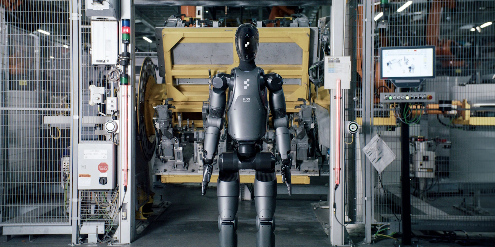 Le robot Figure 02 dans l’usine de BMW. © Figure