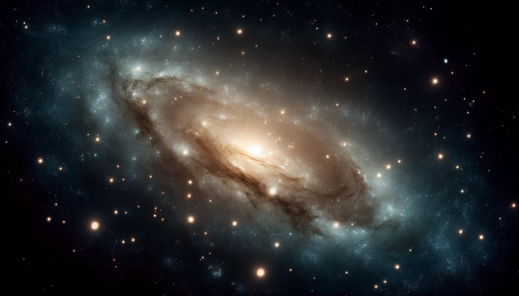Illustration d'une intrigante galaxie. © XD pour Futura avec DALL-E
