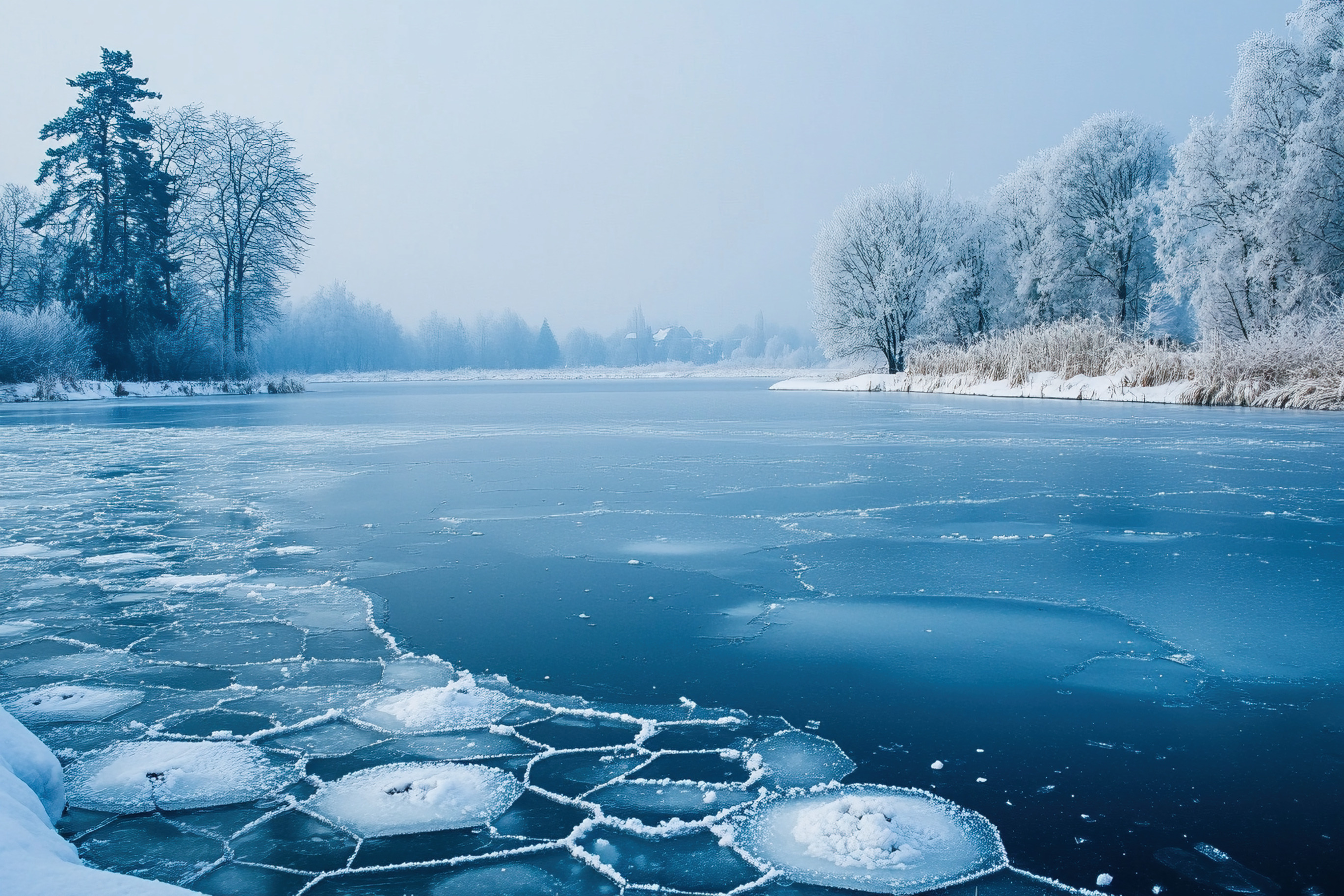 De nombreux grands fleuves ont été englacés en janvier 1985. © Christopher, Adobe Stock