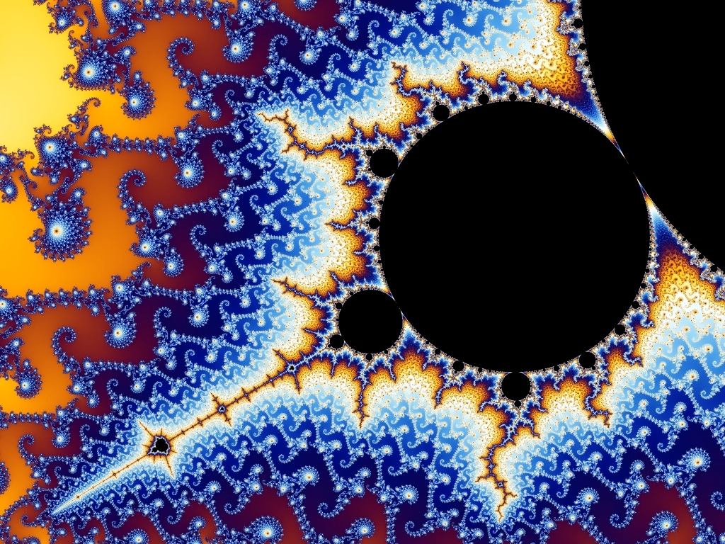 L'ensemble de Mandelbrot, le symbole des fractales. © wikipédia-commons