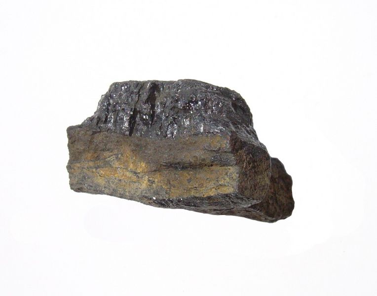 Minerai de houille avec sa gangue. © Bresson Thomas, Wikimédia CC by 2.5