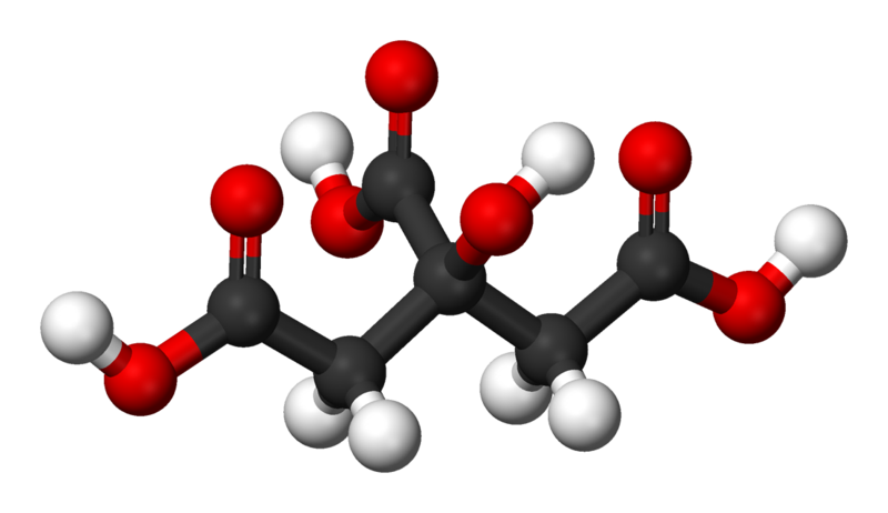 Le citrate est très utilisé dans l'agroalimentaire. © Benjah-bmm27, Wikimedia, domaine public