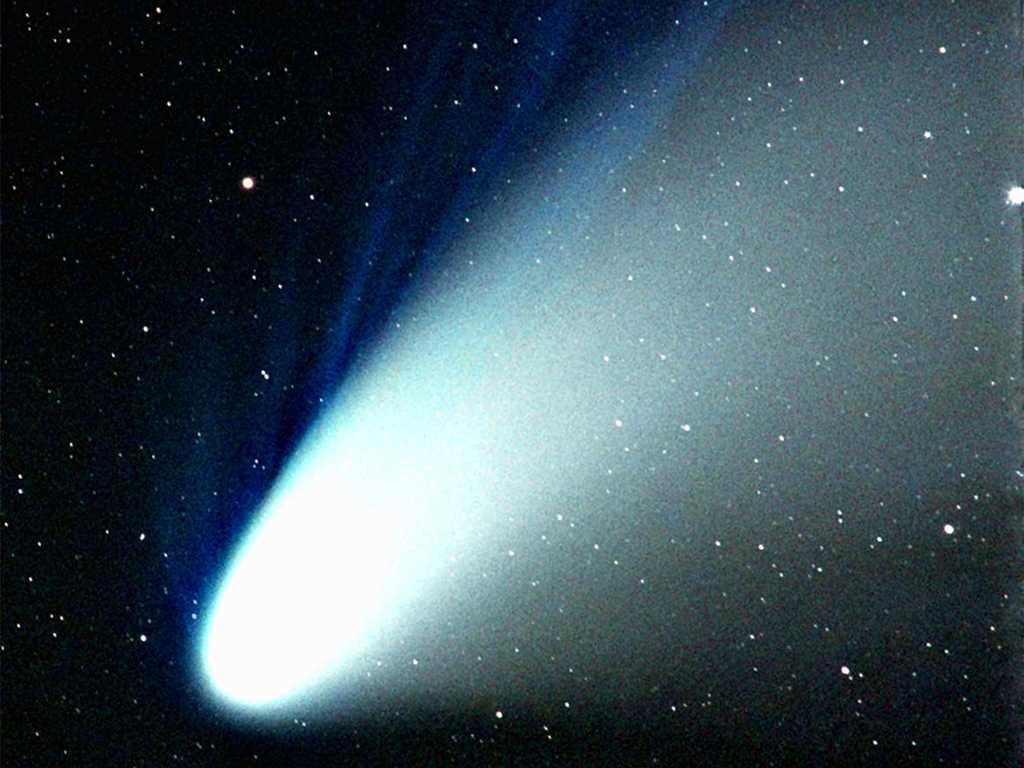La comète Hale-Bopp, crédits DR.