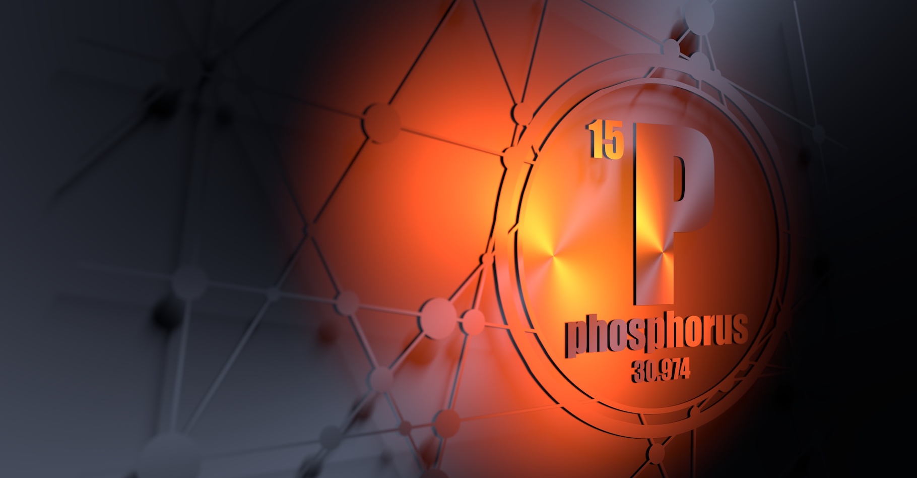 Le groupe phosphoryle fait intervenir un atome de phosphore (P) pour trois atomes d’oxygène (O). © JEGAS RA, Adobe Stock