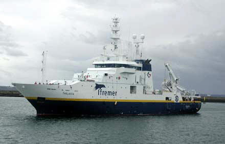 Le navire Thalassa de l'Ifremer