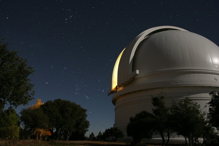 La coupole du télescope Hale au Mont Palomar. © Caltech