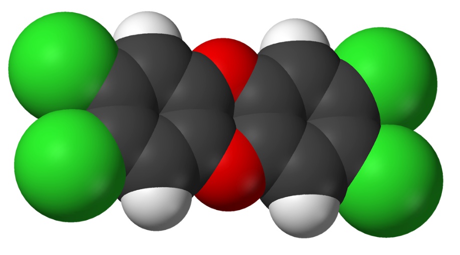 Le TCDD est la dioxine la plus dangereuse. © Benjah-bmm27, Wikimedia, domaine public