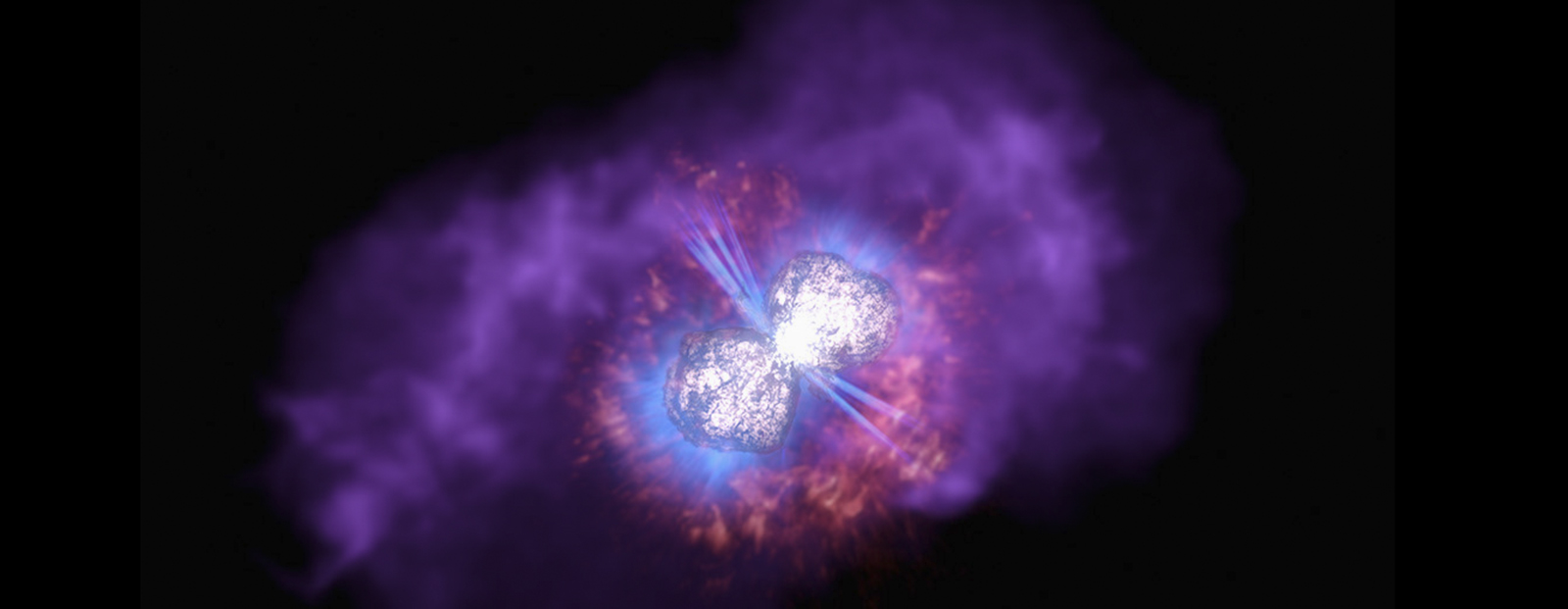 Le système Eta Carinae, enrobé par la nébuleuse de l'Homoncule. © Nasa, ESA