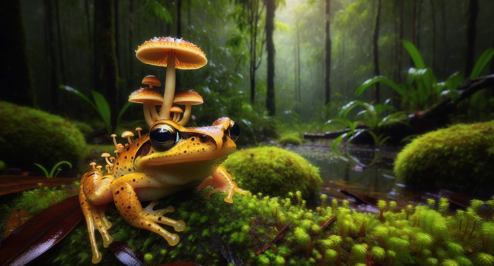 Des scientifiques ont enregistré pour la première fois un amphibien vivant dont la peau avait donné naissance à un champignon. © Czintos Odon, Adobe Stock