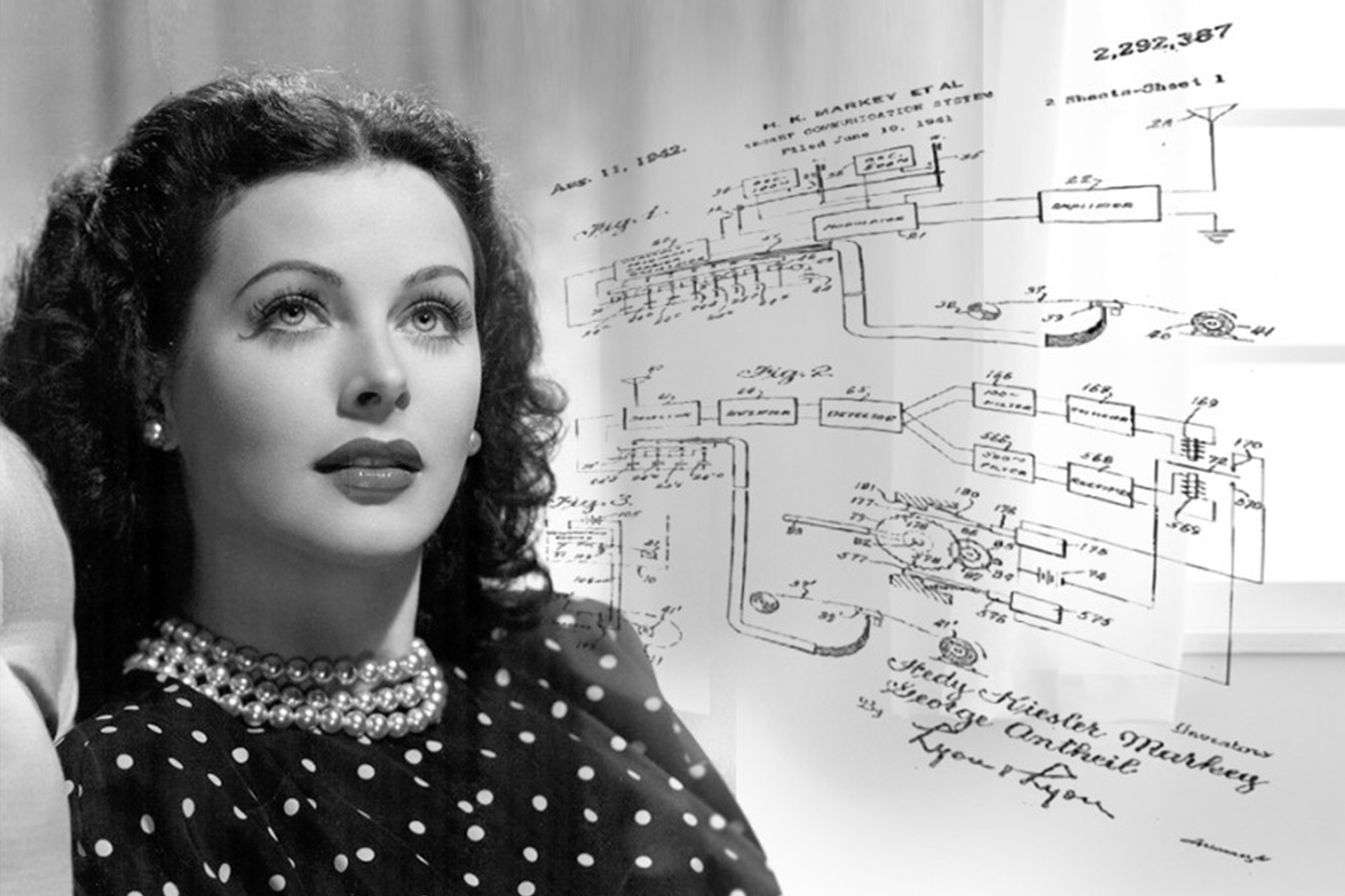 Hedy Lamarr, une actrice et inventrice brillante qui a posé les bases d'une technologie que nous utilisons au quotidien. © Domaine public