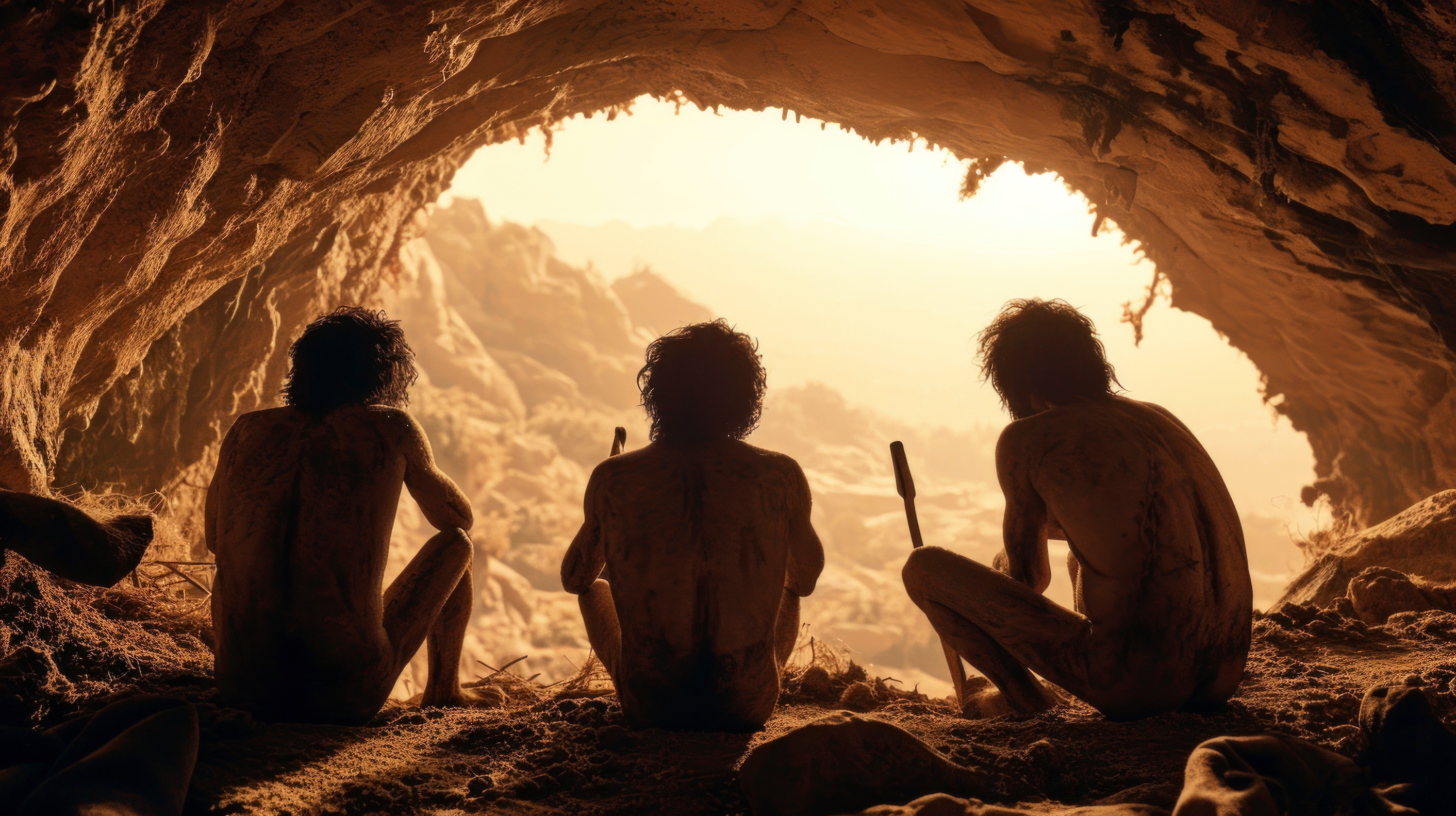 Bien avant Homo sapiens, Néandertal savait organiser son espace de vie. © Marco, Adobe Stock (image générée avec IA)
