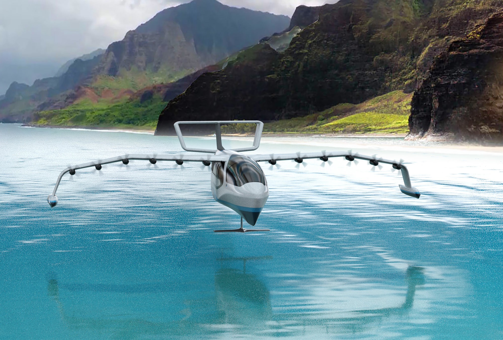 Cet aéronef volera au ras de l’eau pour profiter de l’effet de sol. © Regent
