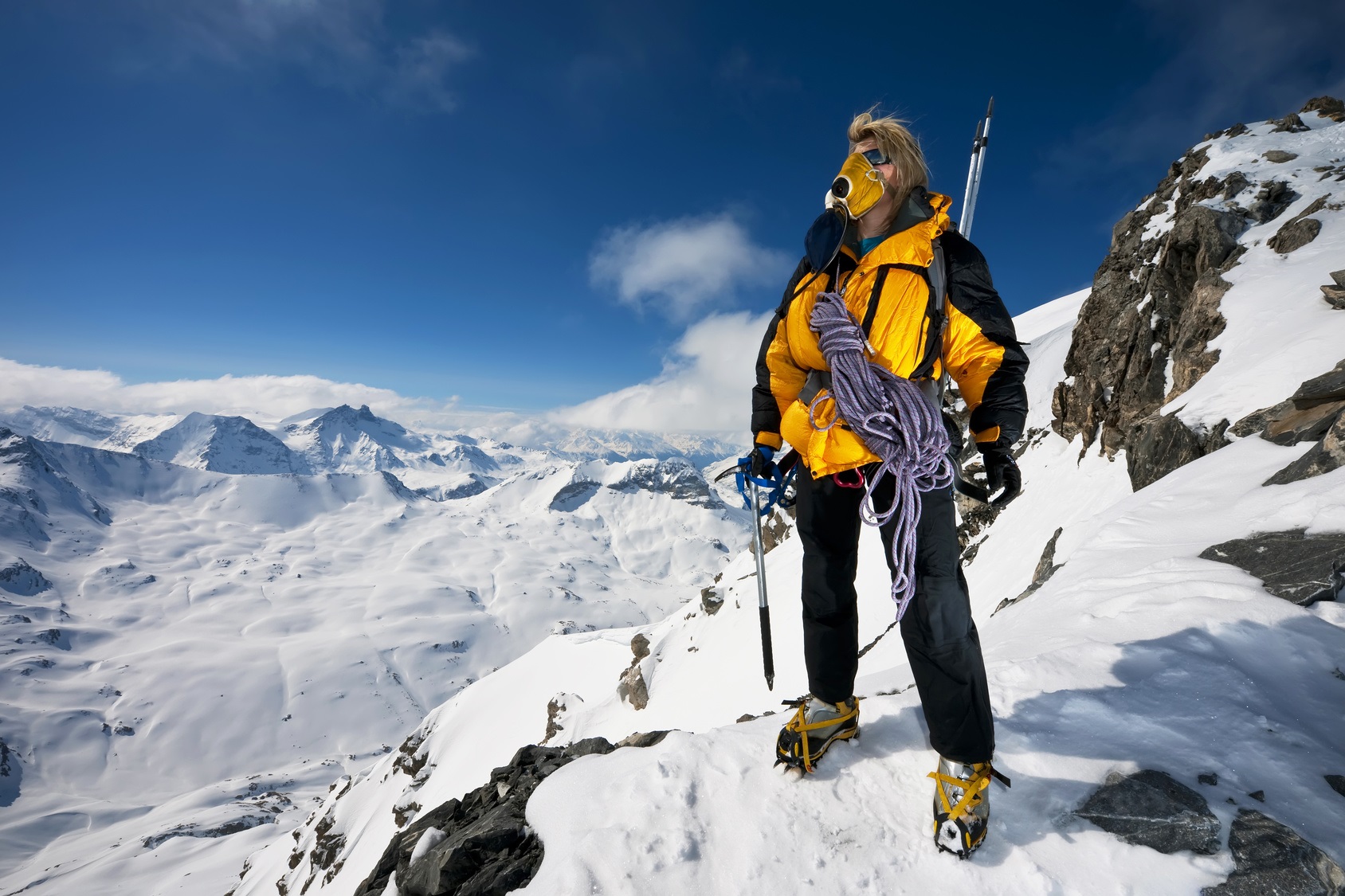 L’hypoxie peut toucher les alpinistes à haute altitude. © Rapt.Tv, Fotolia