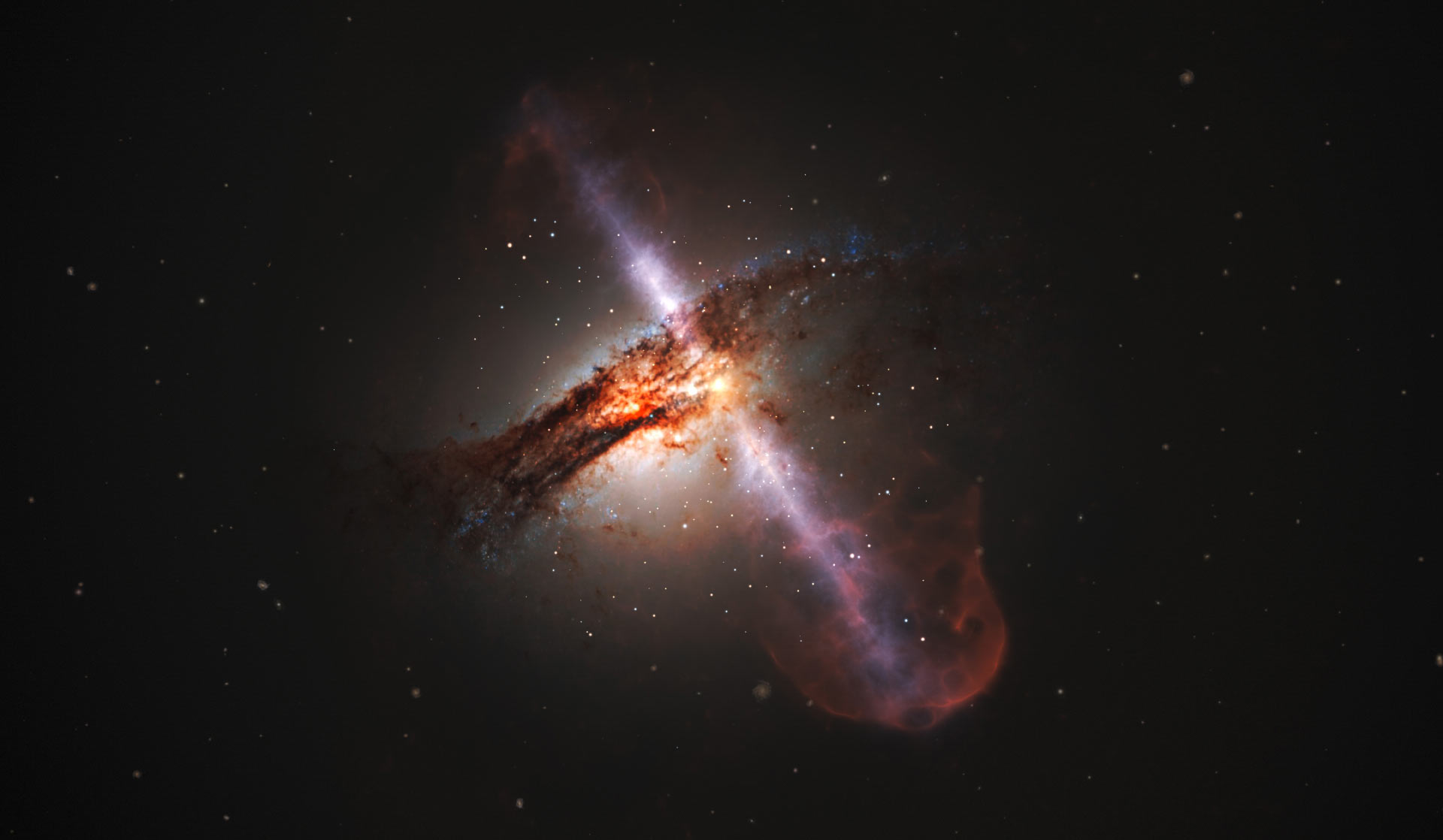 Illustration d'artiste d'un jet à grande vitesse. © Nasa, ESA, Hubble, L. Calçada, ESO.