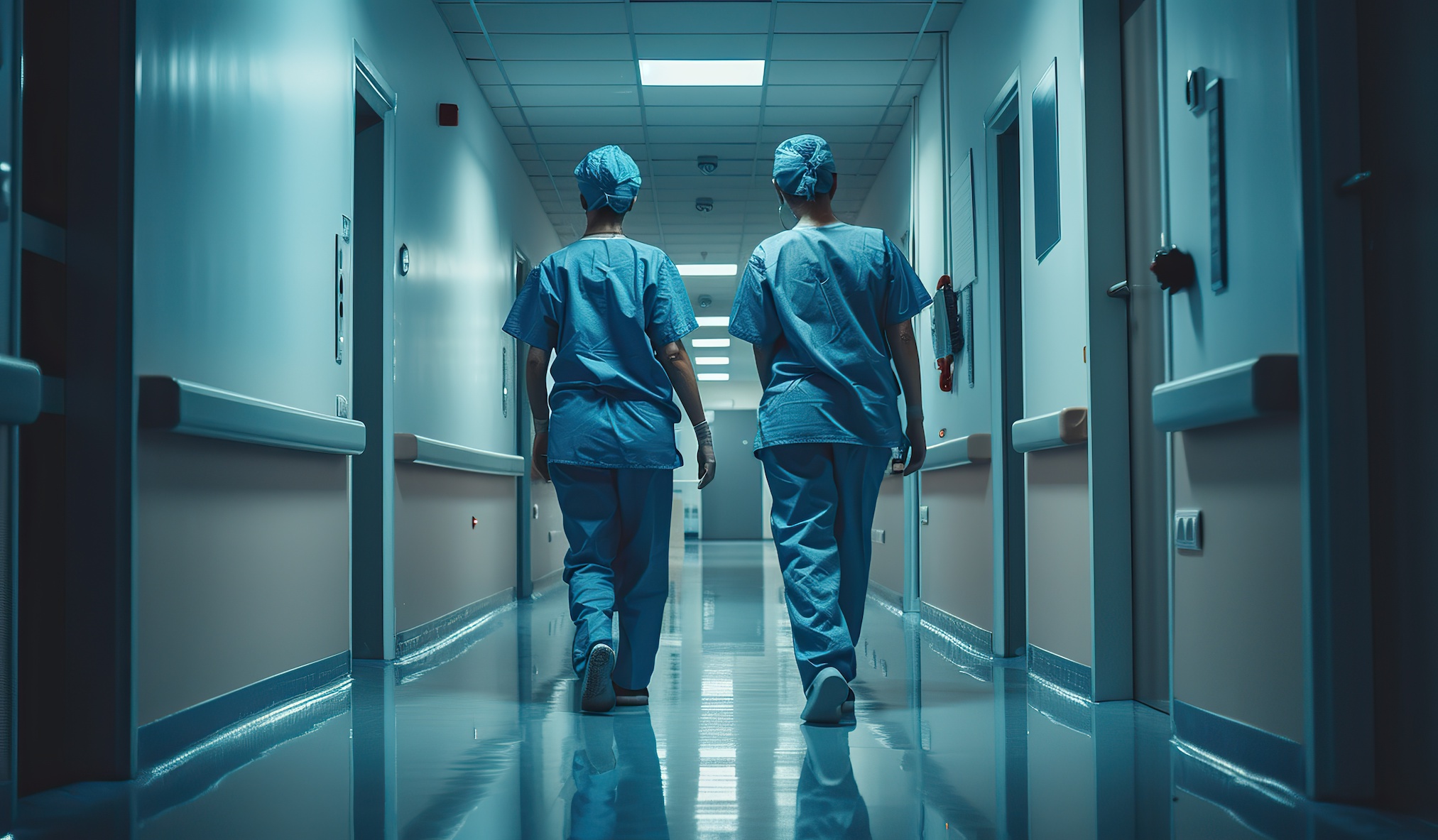 Les infirmières travaillant de nuit et qui manquent de sommeil ont plus de risques de bronchite et de sinusite. © volga, Adobe Stock (image générée par IA)