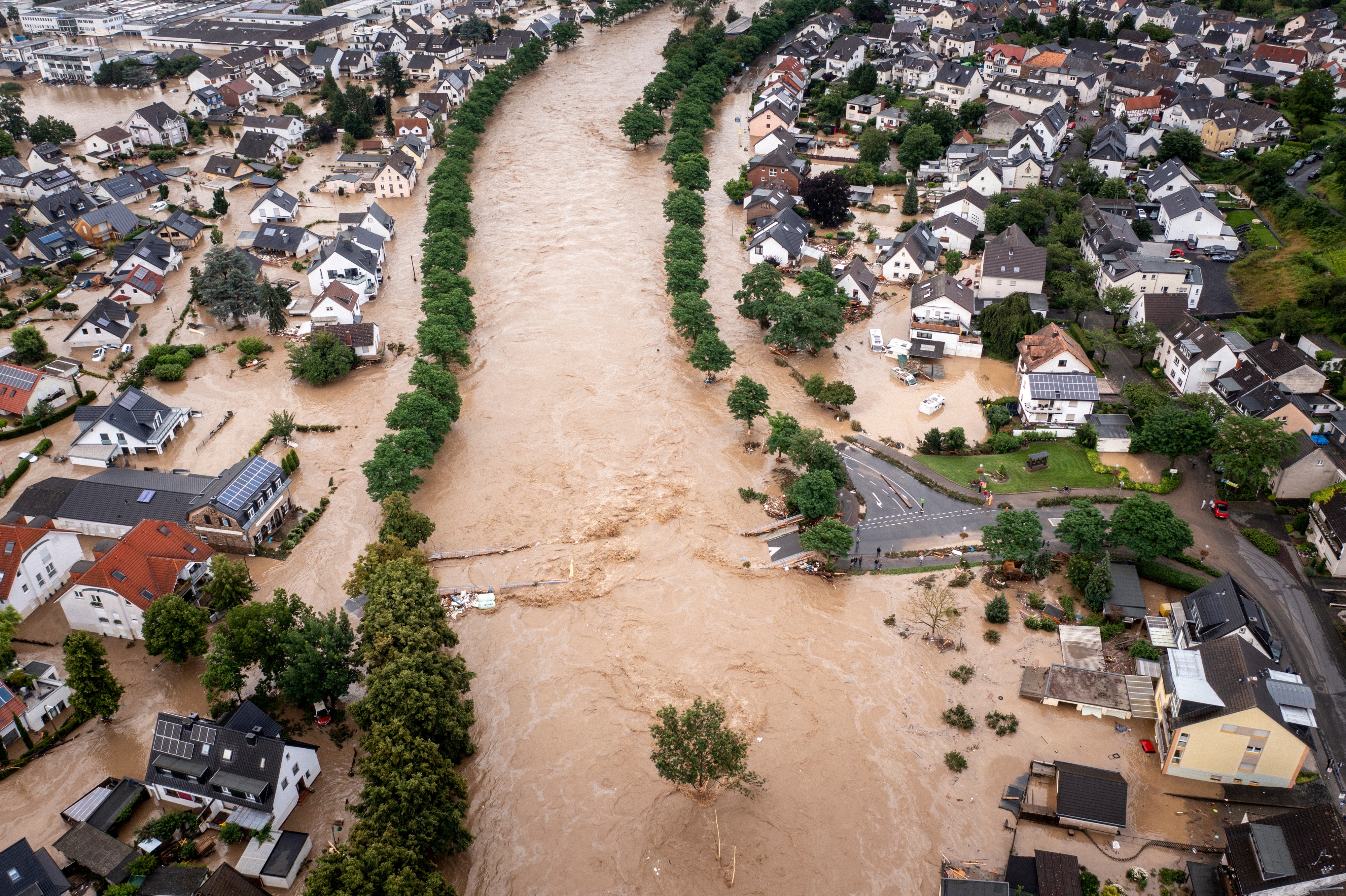 Des villes entières ont été englouties sous les eaux en Europe centrale. © Christian, Adobe Stock