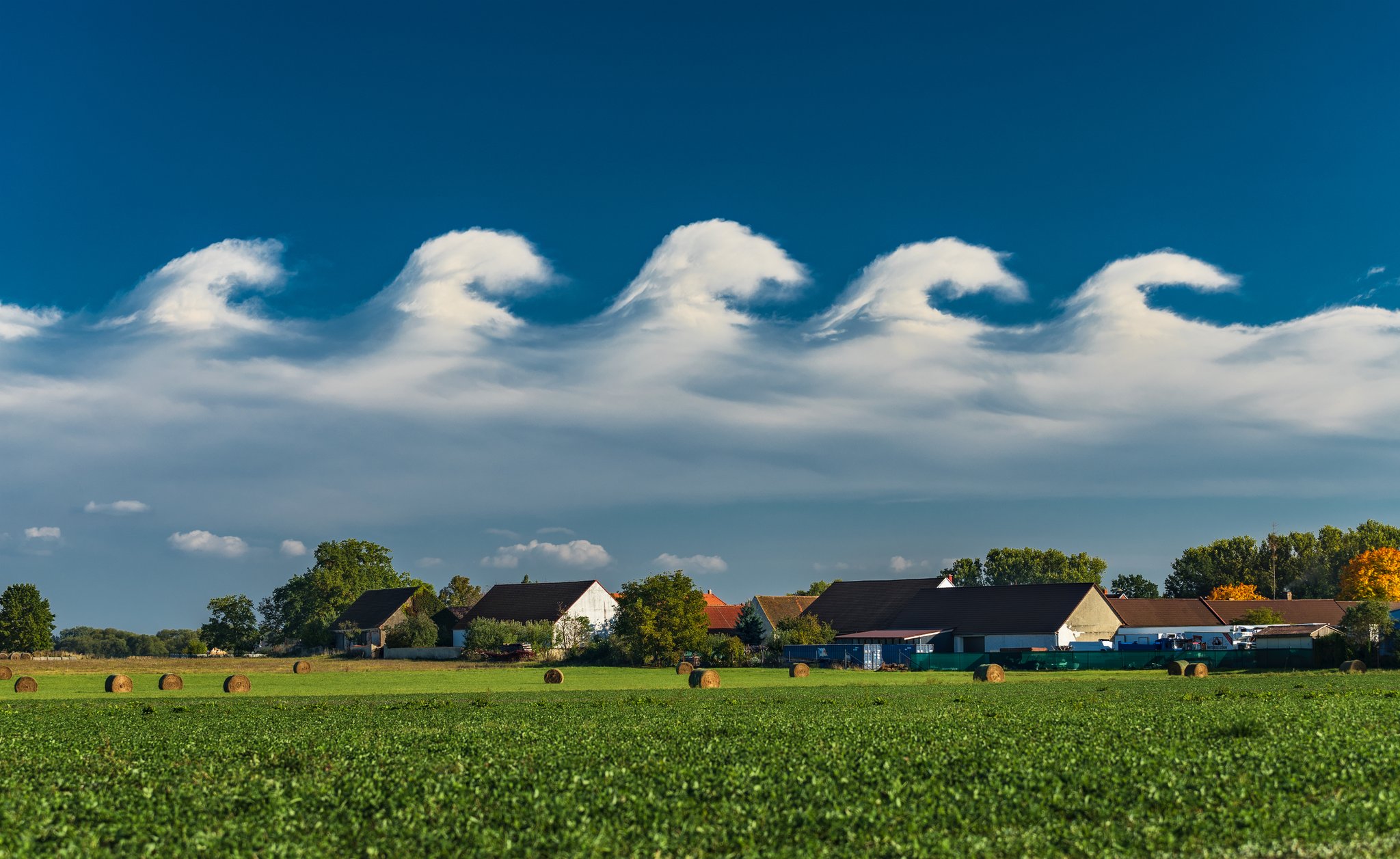 De superbes ondes de Kelvin-Helmholtz en République Tchèque.&nbsp;© twitter@LukasGalloWx