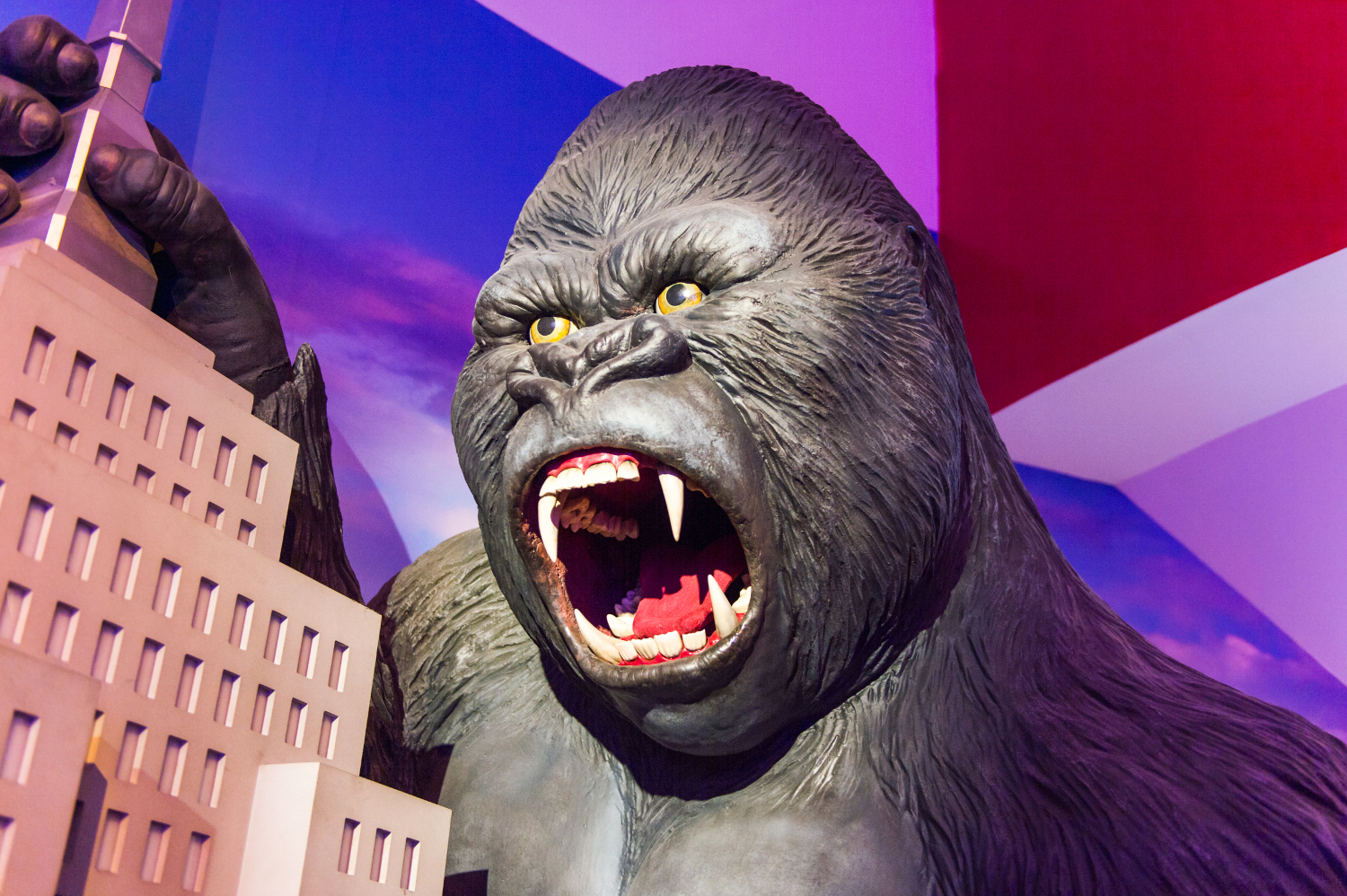 Les fossiles du gigantopithèque ont notamment alimenté le mythe de King Kong, qui a fait tant de mal à l'image du gorille, un herbivore pacifique. © Anton_Ivanov, Shutterstock.com