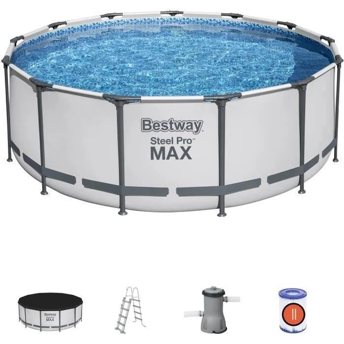 Soldes d'été : la piscine tubulaire Bestway Steel Pro Max © Cdiscount