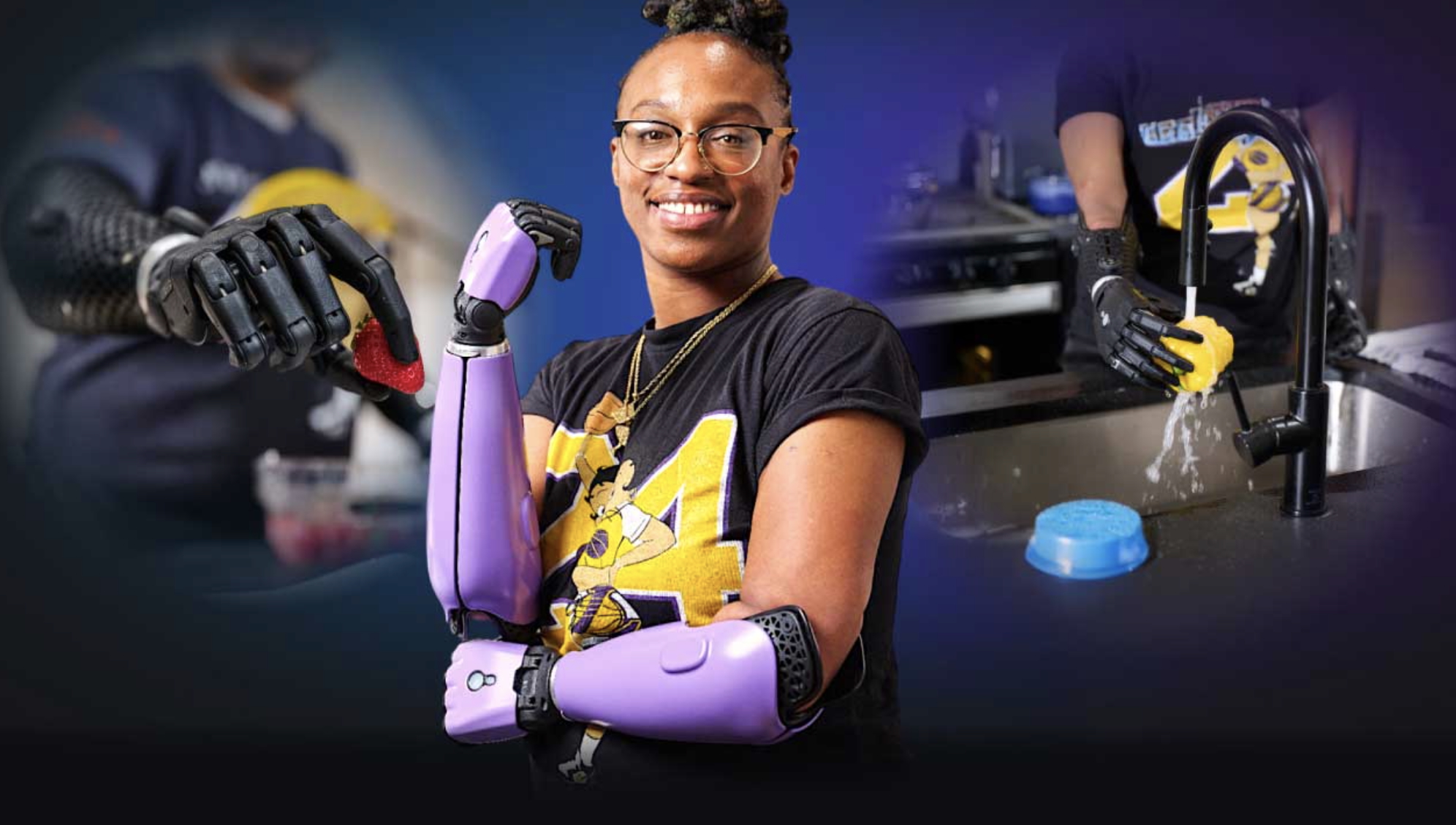 La main de la prothèse Hero Pro continue de fonctionner, même détachée. © Open Bionics