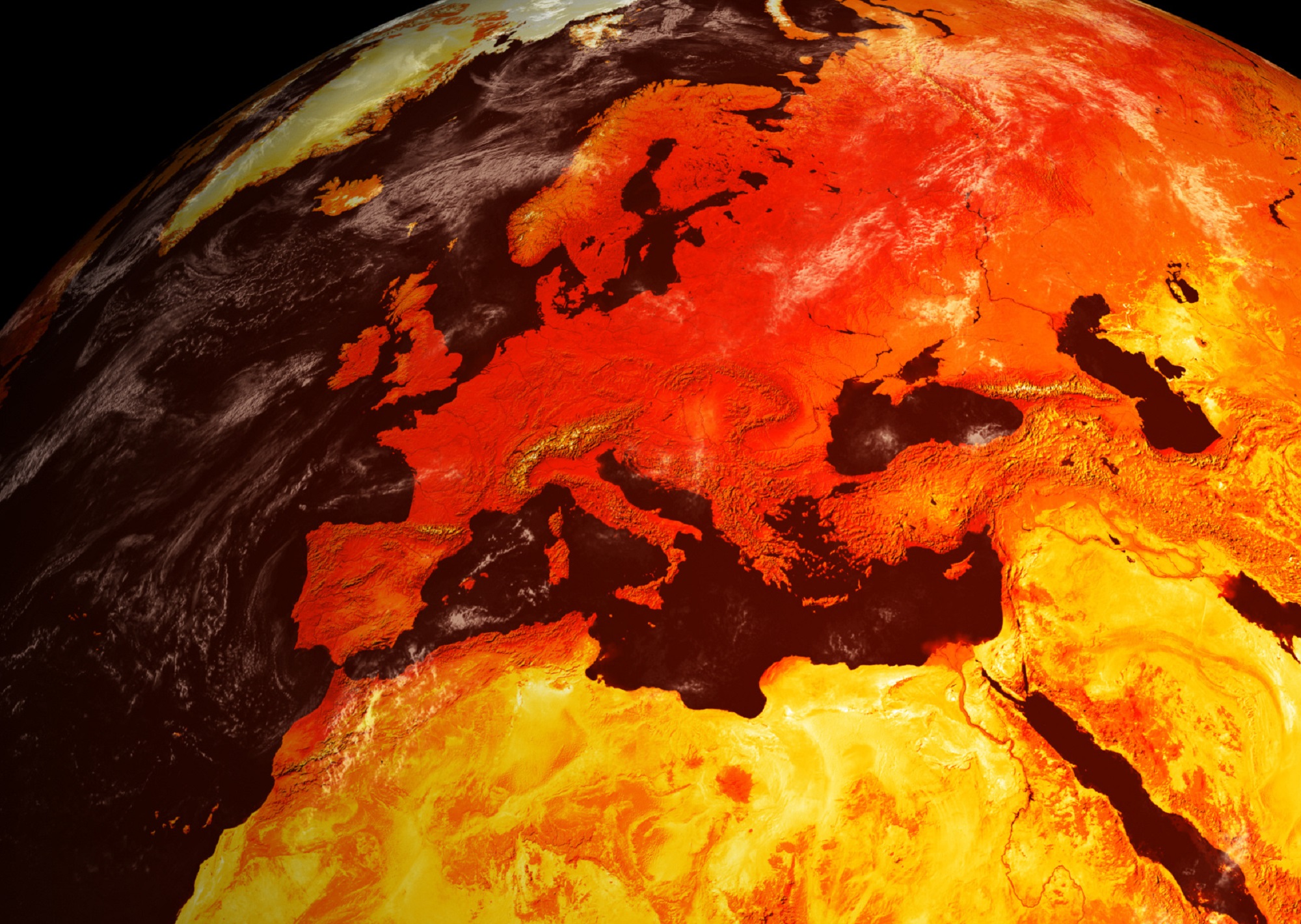 Douze pays risquent de connaître des valeurs atteignant régulièrement au moins 50 °C entre 2050 et 2100. © jeremyculpdesign, Adobe Stock