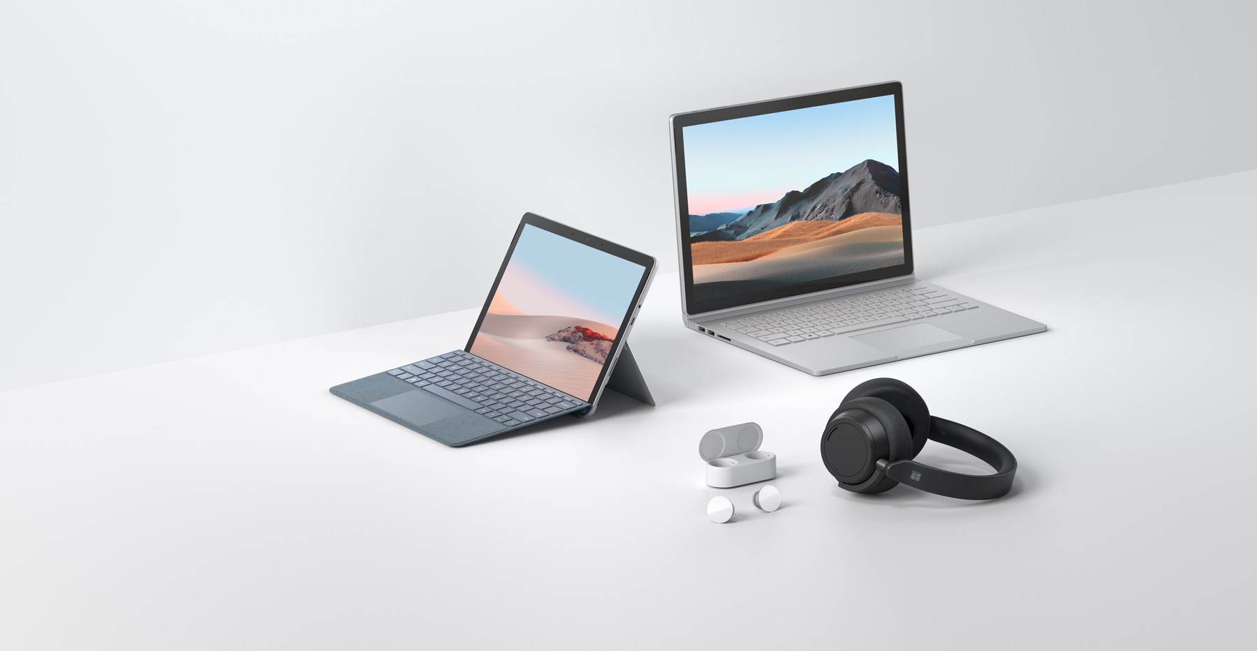 Microsoft a annoncé les Surface Book 3 et Surface Go 2, ainsi qu’un casque et des écouteurs sans fil © Microsoft