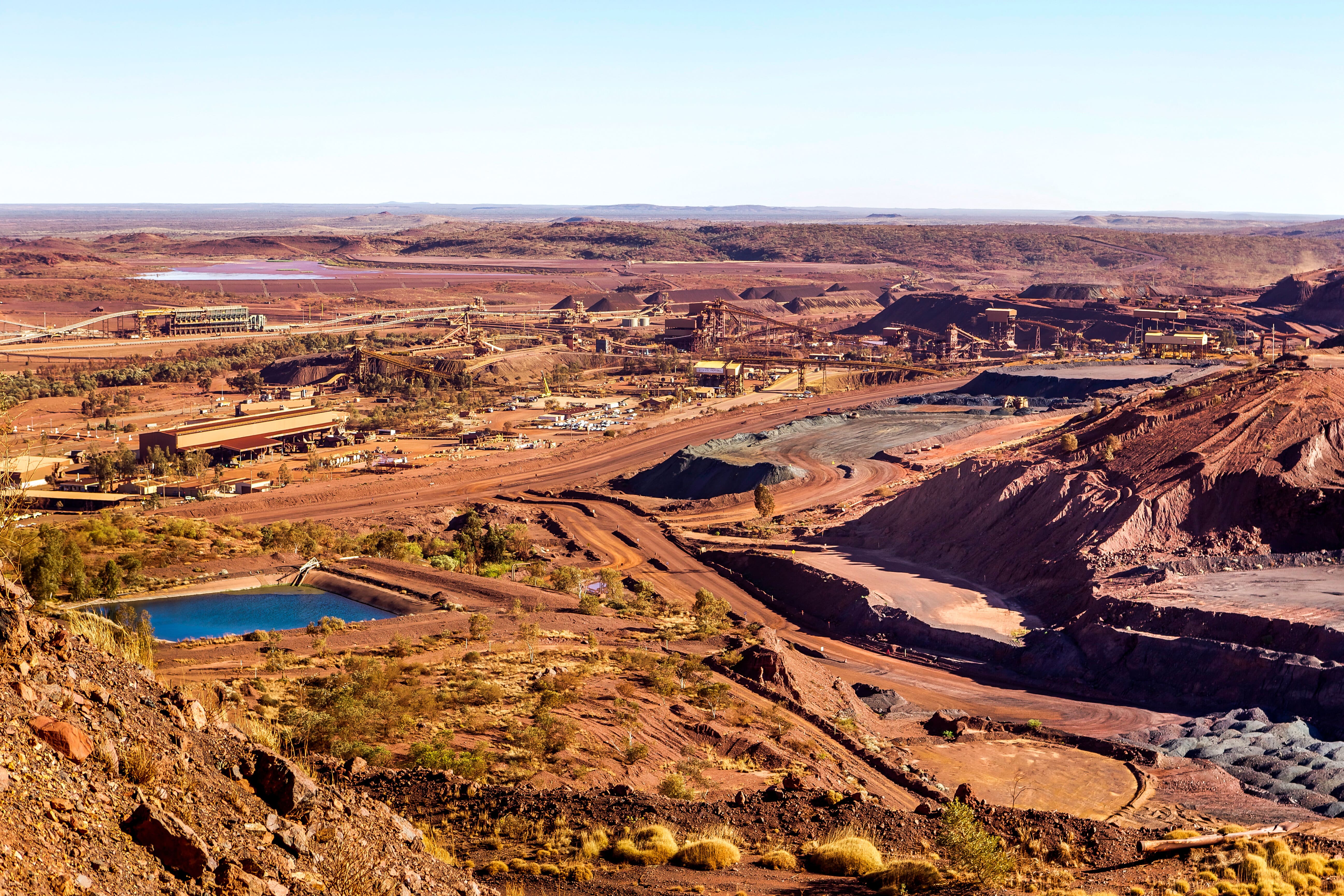 Mine de fer à Newman dans l'ouest de l'Australie. © tolly65, Adobe Stock