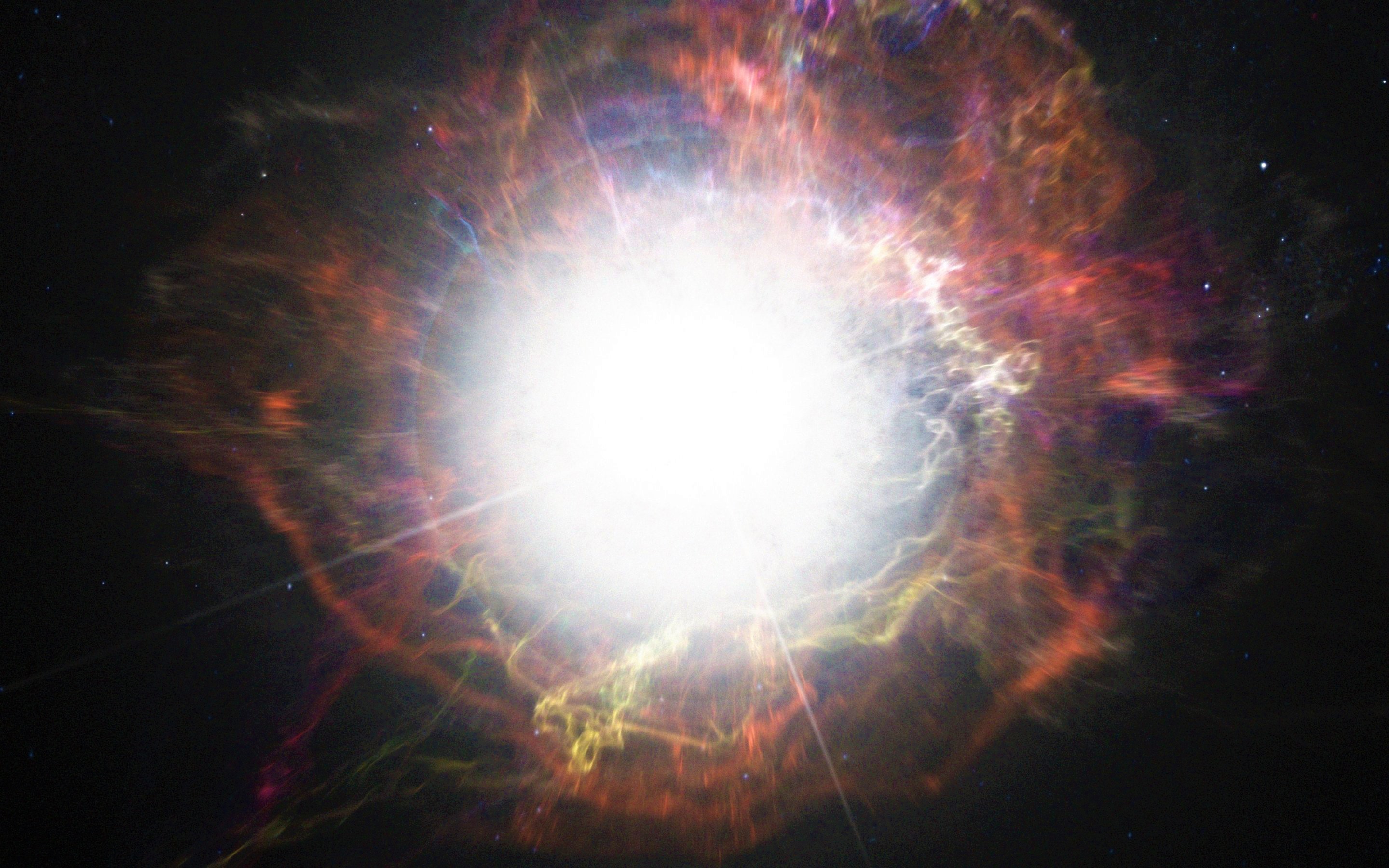 Les supernovae de type Ia apparaissent après l’explosion d’une naine blanche. Une naine blanche relativement massive, pensaient les chercheurs. Mais il apparaît aujourd’hui que les premières d’entre elles ont pu exploser alors même qu’elles étaient relativement petites. © ESO/M. Kornmesser