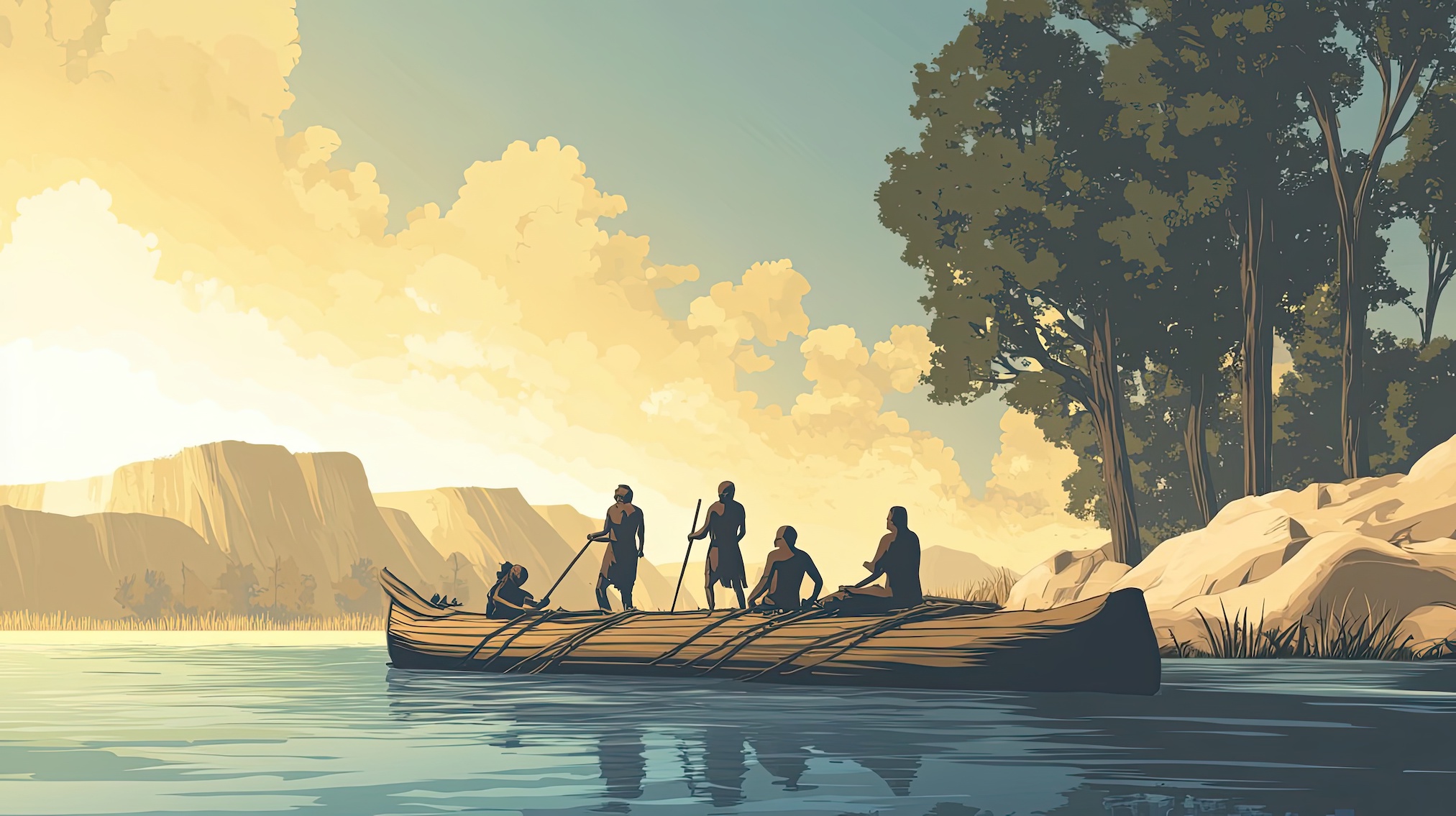 Il y a 3 500 ans, des habitants des Philippines ont entrepris un formidable voyage en plein océan Pacifique. © Hungarian, Adobe Stock (image générée avec IA)