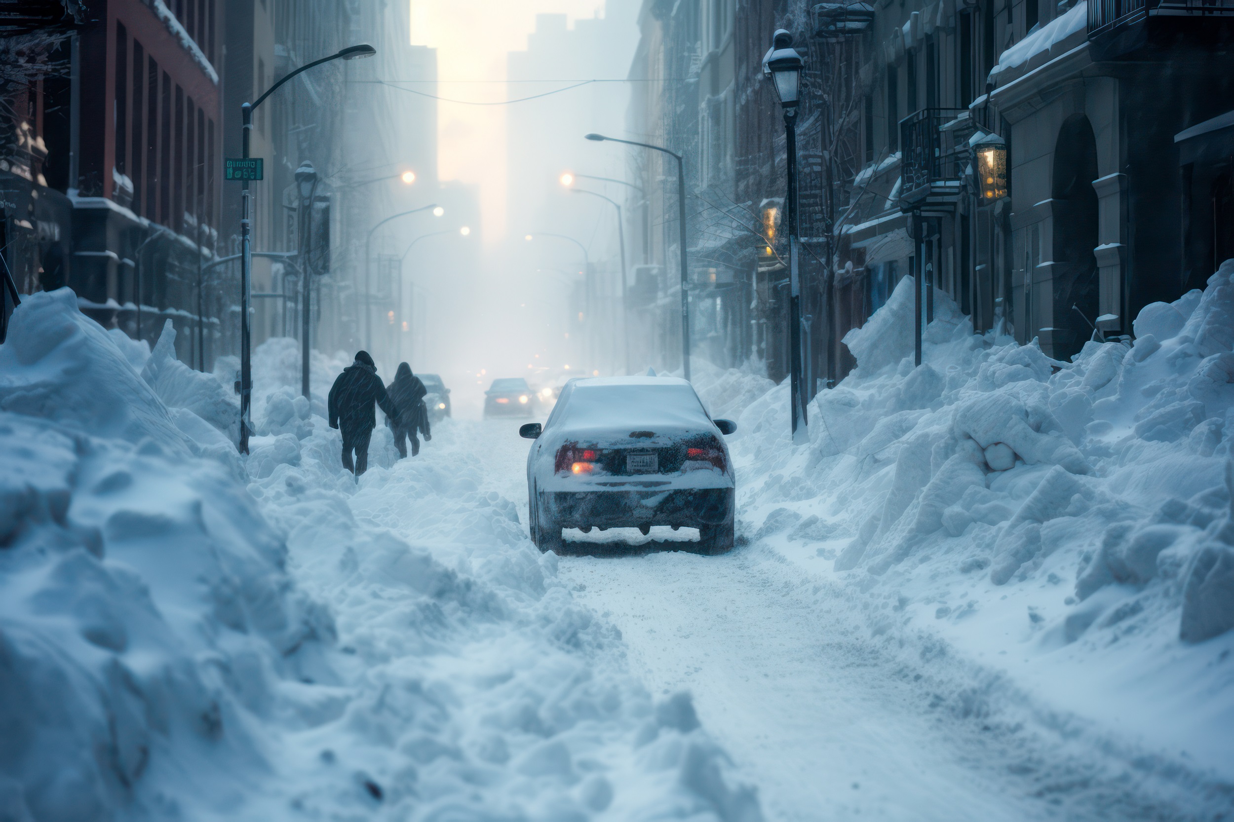 Le blizzard est un phénomène capable de paralyser une ville et de créer de nombreux carambolages. © eyetronic, Adobe Stock