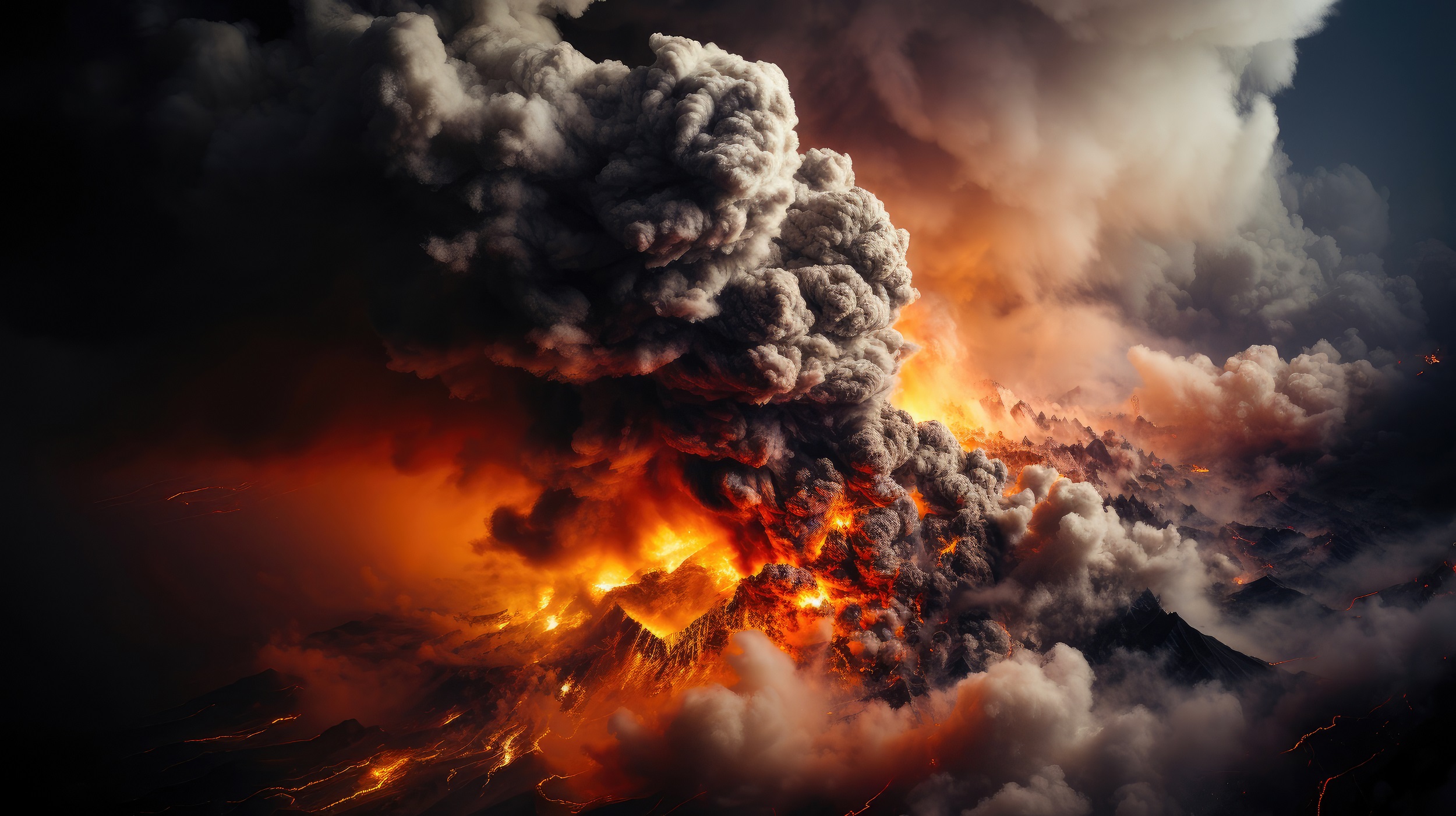 La Niña et El Niño sont influencés par les nuages de cendres et d'aérosols, naturels ou industriels. © AIproduction, Adobe Stock