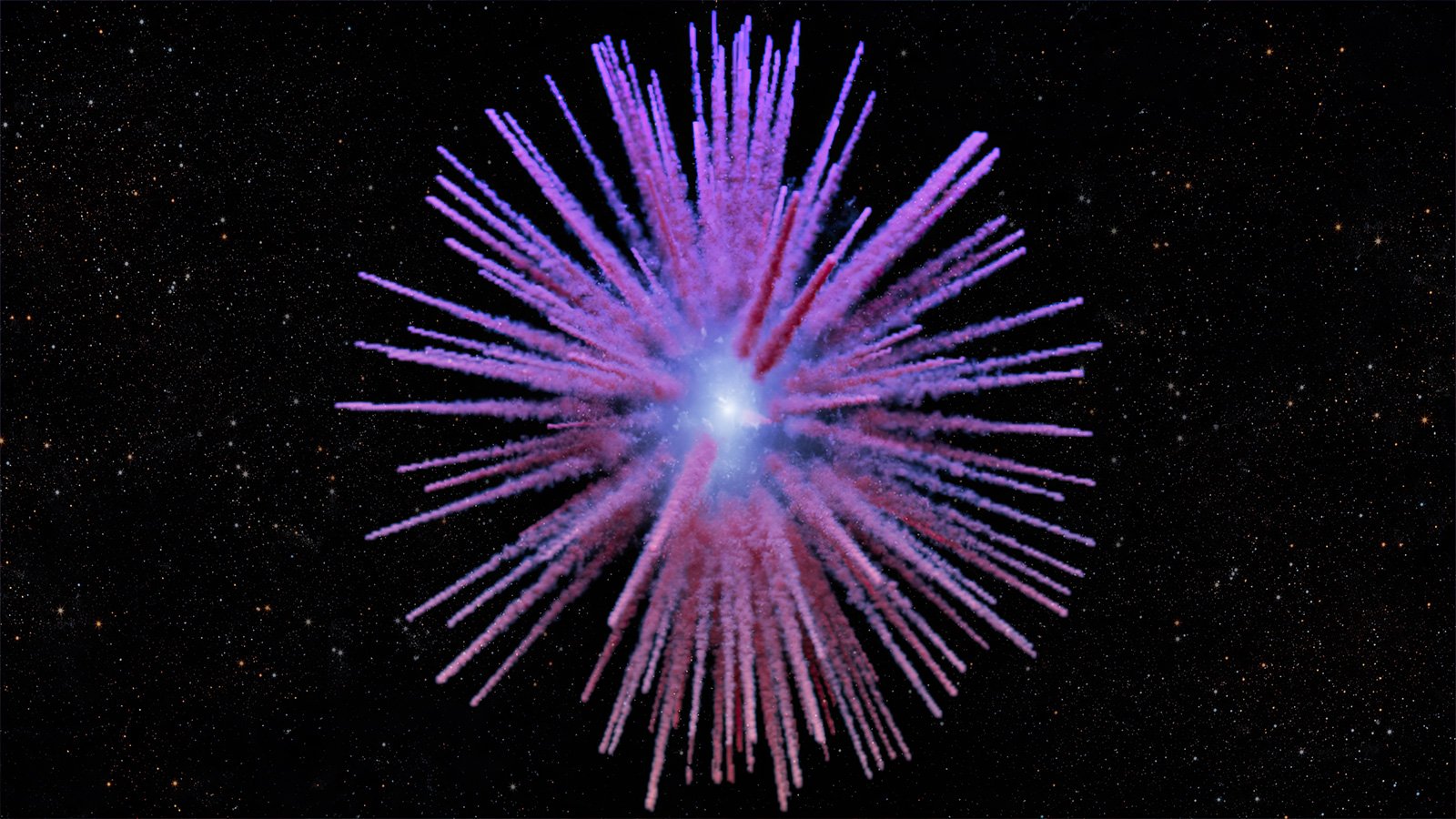 Vue d'artiste d'un reste de supernova appelé Pa 30, les restes d'une explosion de supernova observée depuis la Terre en 1181. © Observatoire W.M. Keck, Adam Makarenko