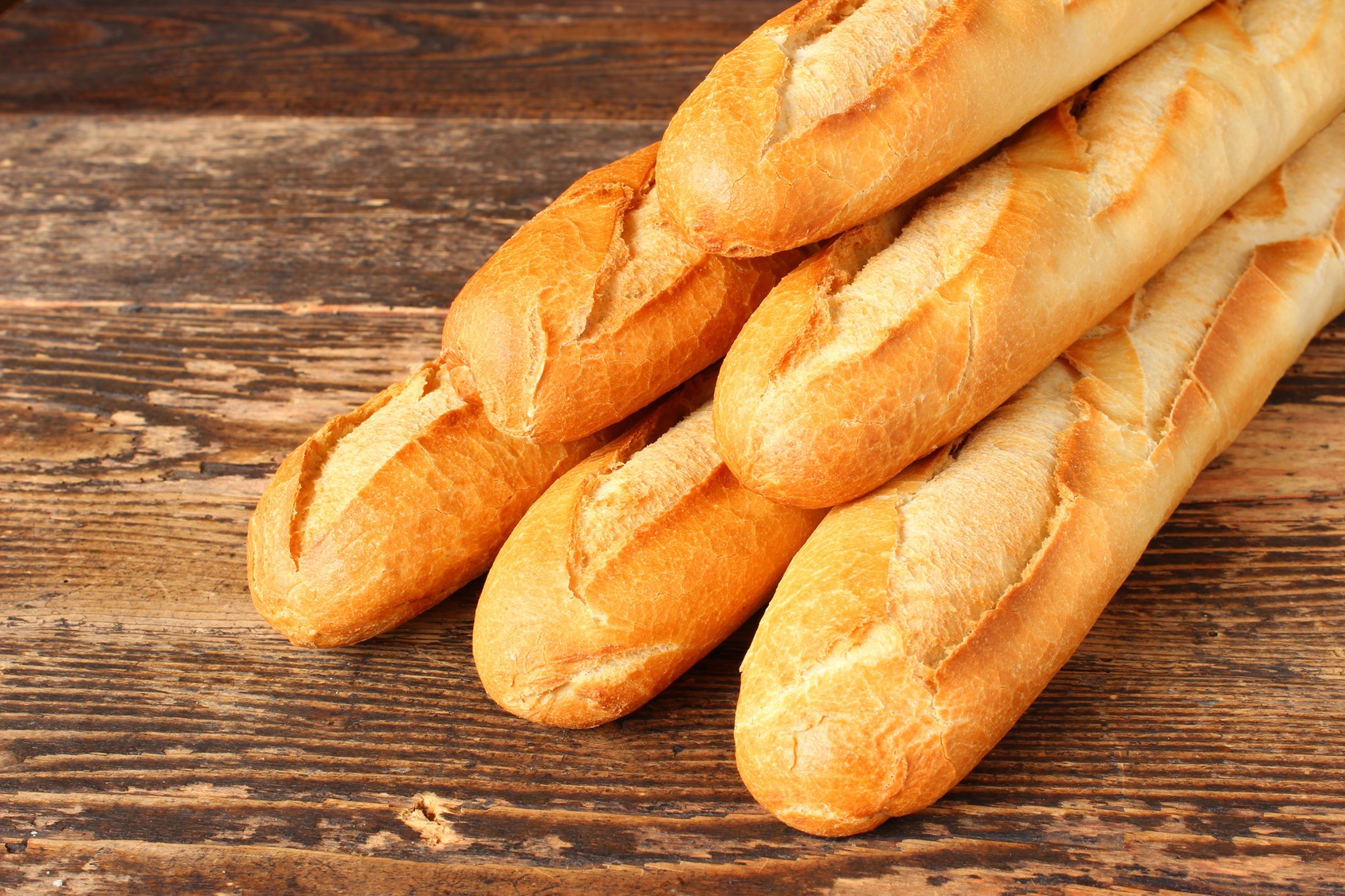 La baguette de pain blanc est un aliment avec un index glycémique (IG) élevé. © fototheobald, Fotolia